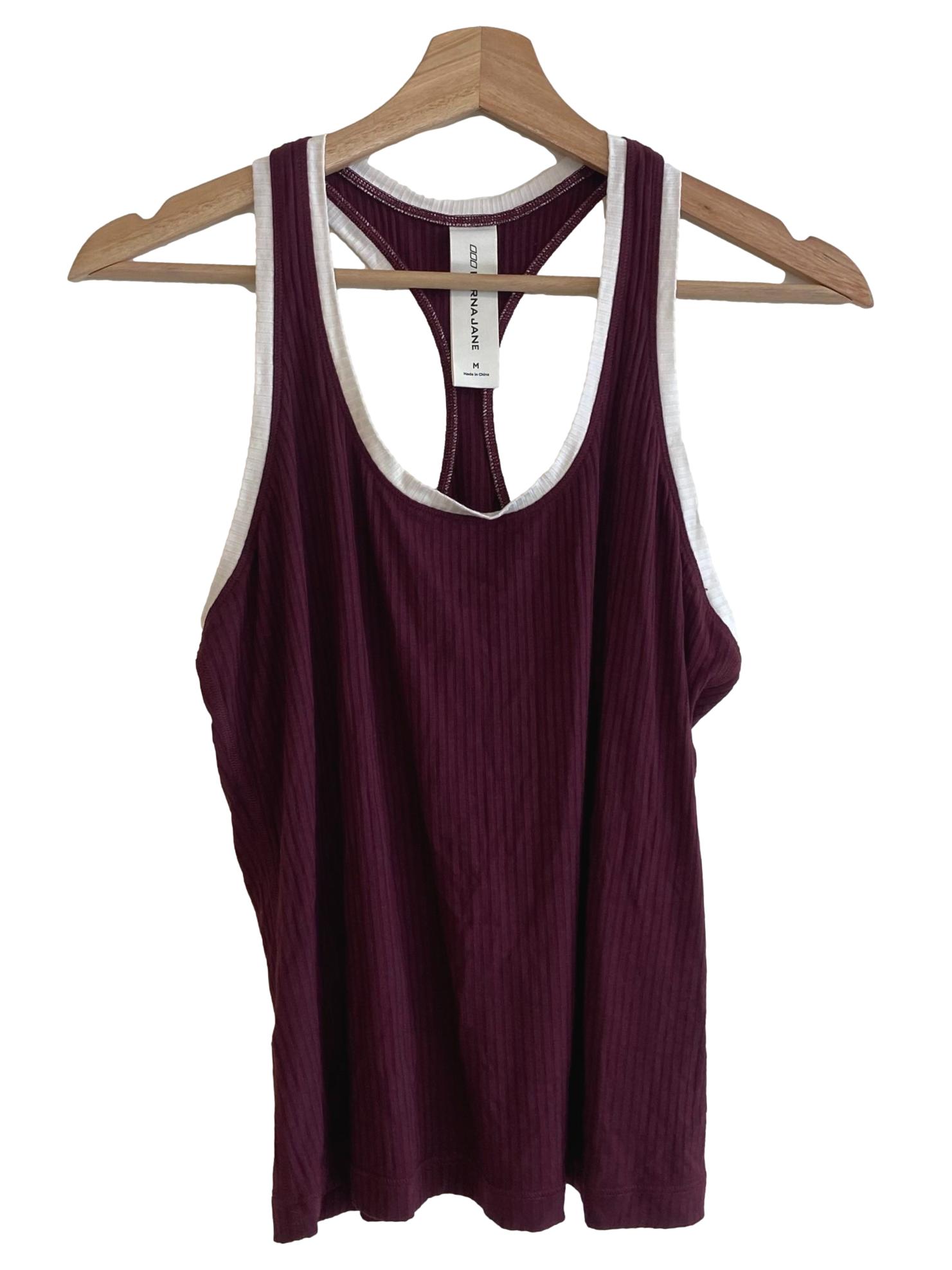 Burgundy Racerback Tank Top