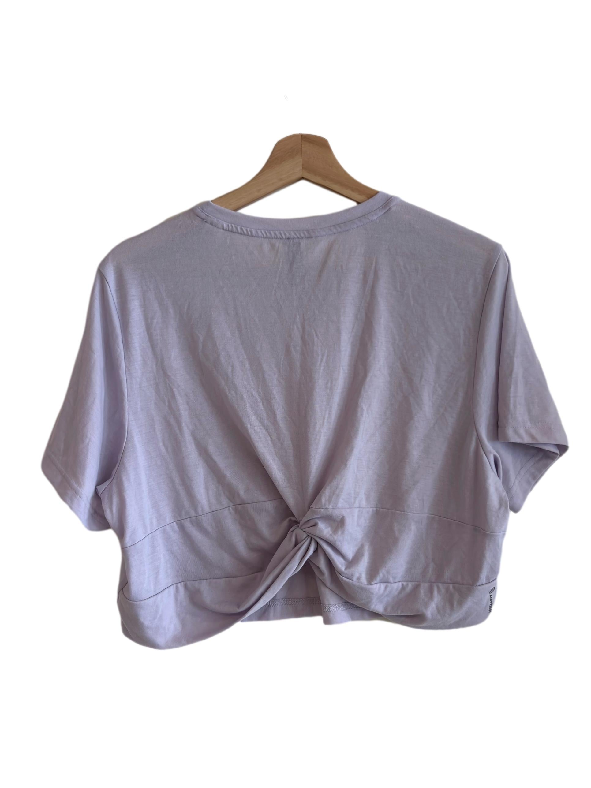 Light Purple Twisted Back Top