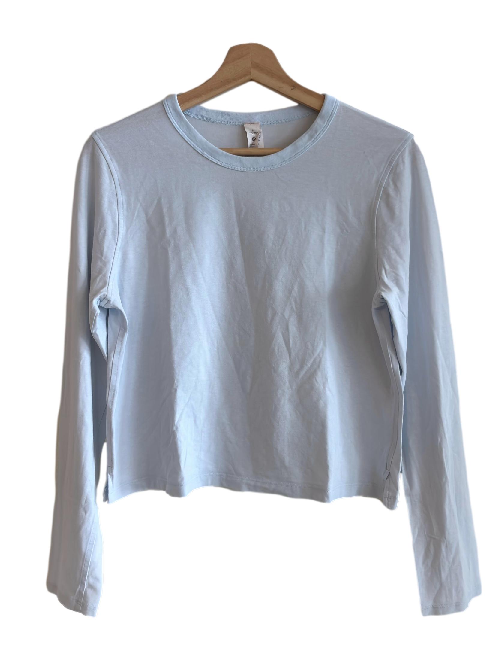 Light Sky Blue Long Sleeve Top