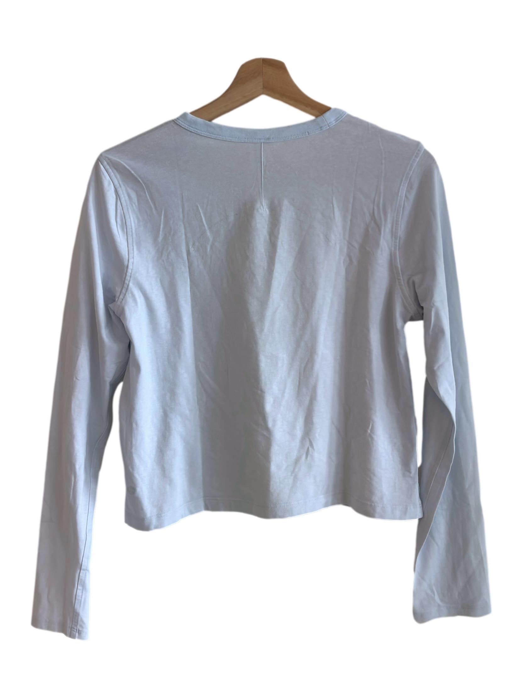Light Sky Blue Long Sleeve Top