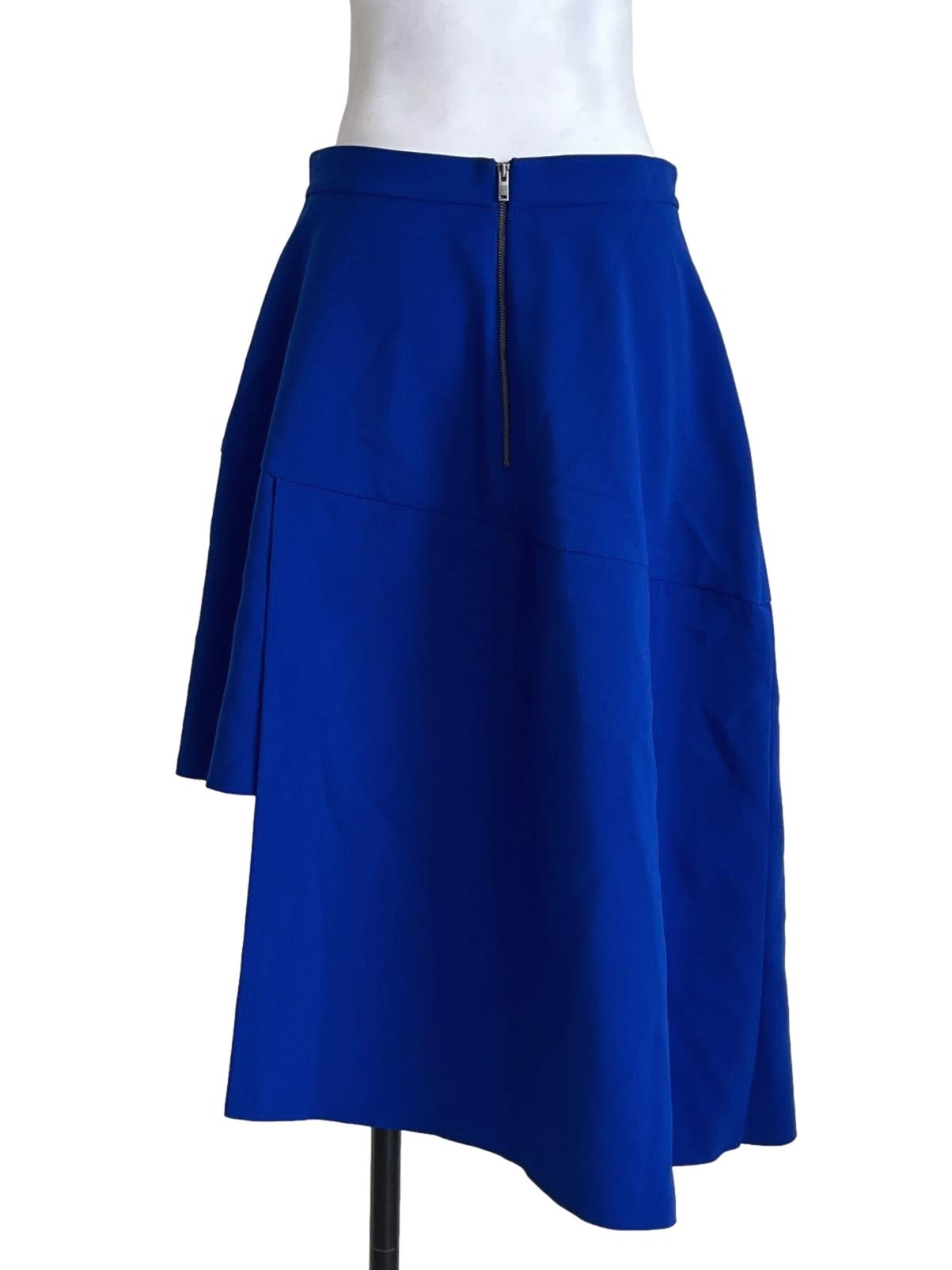 Cobalt Blue Assymetrical A-Line Skirt