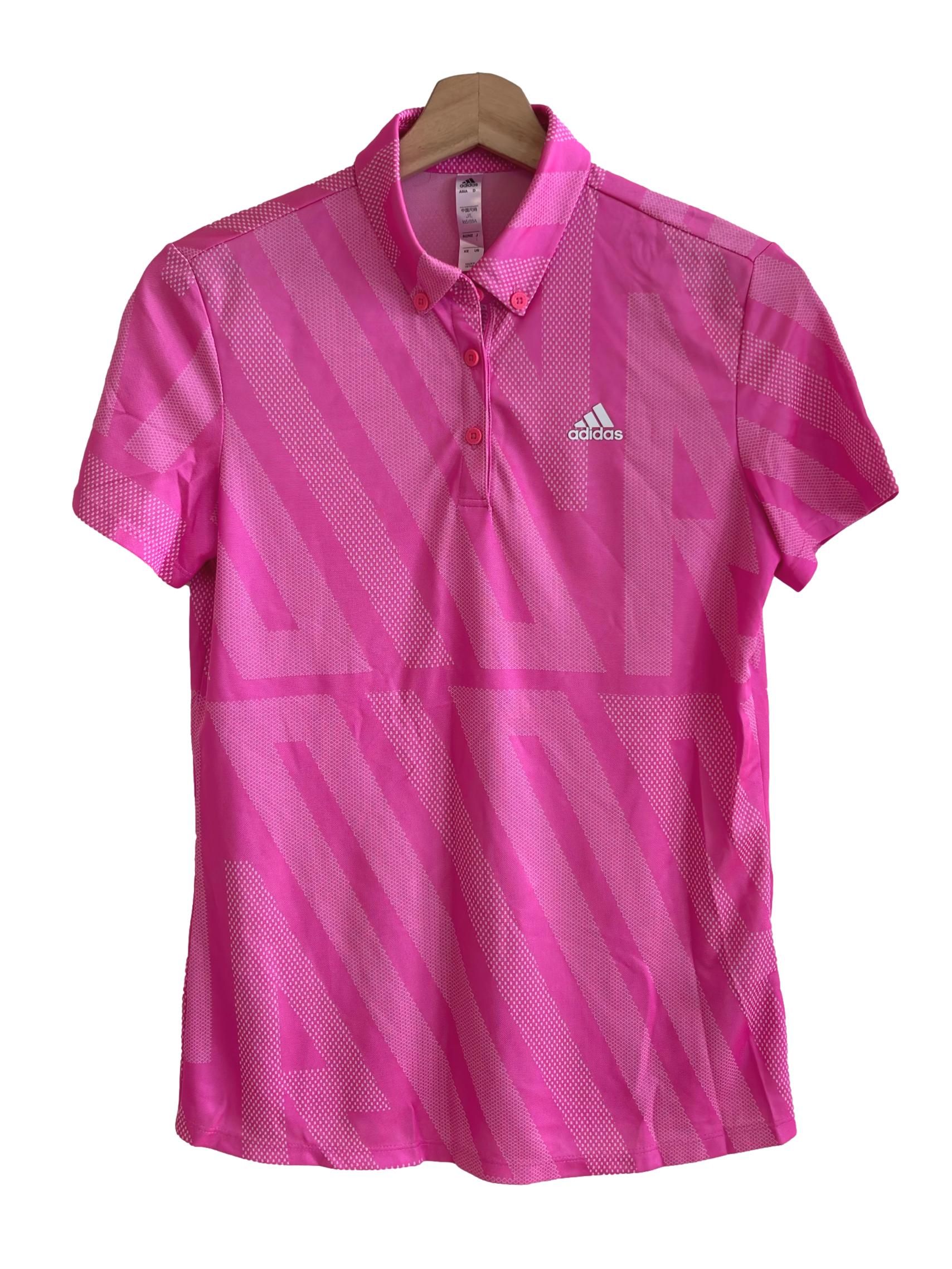 Pink Pattern Collared Top