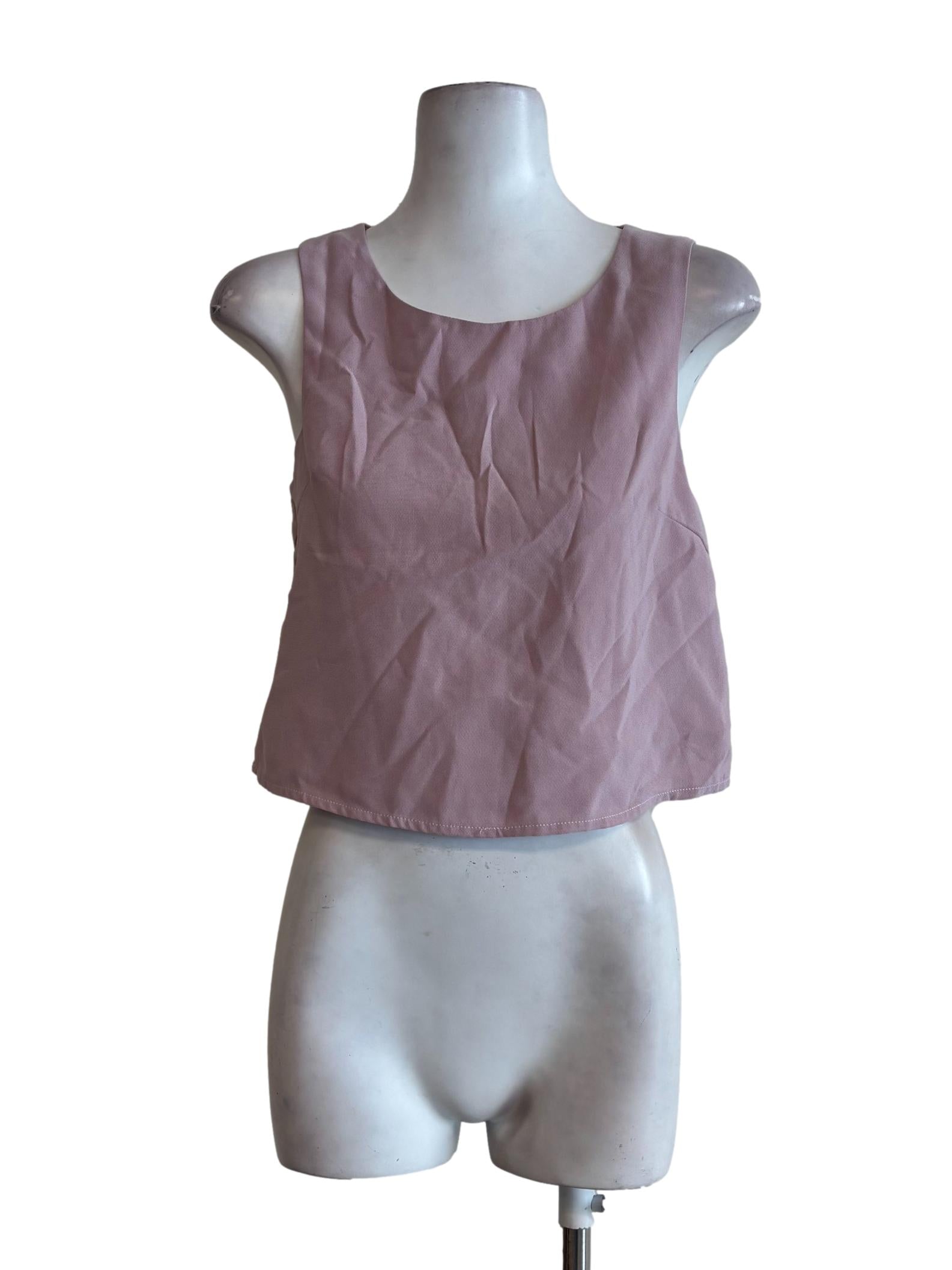 Nude Pink Sleeveless Top