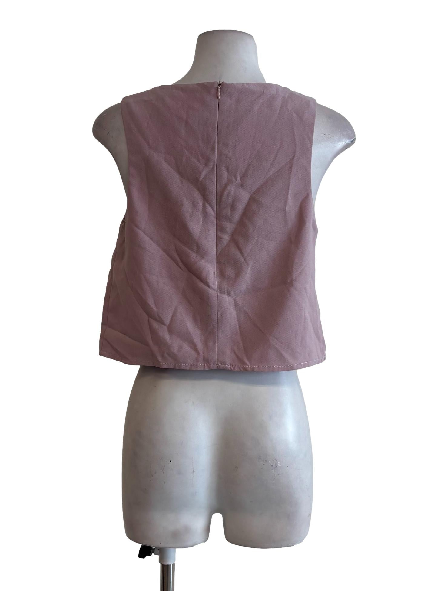 Nude Pink Sleeveless Top