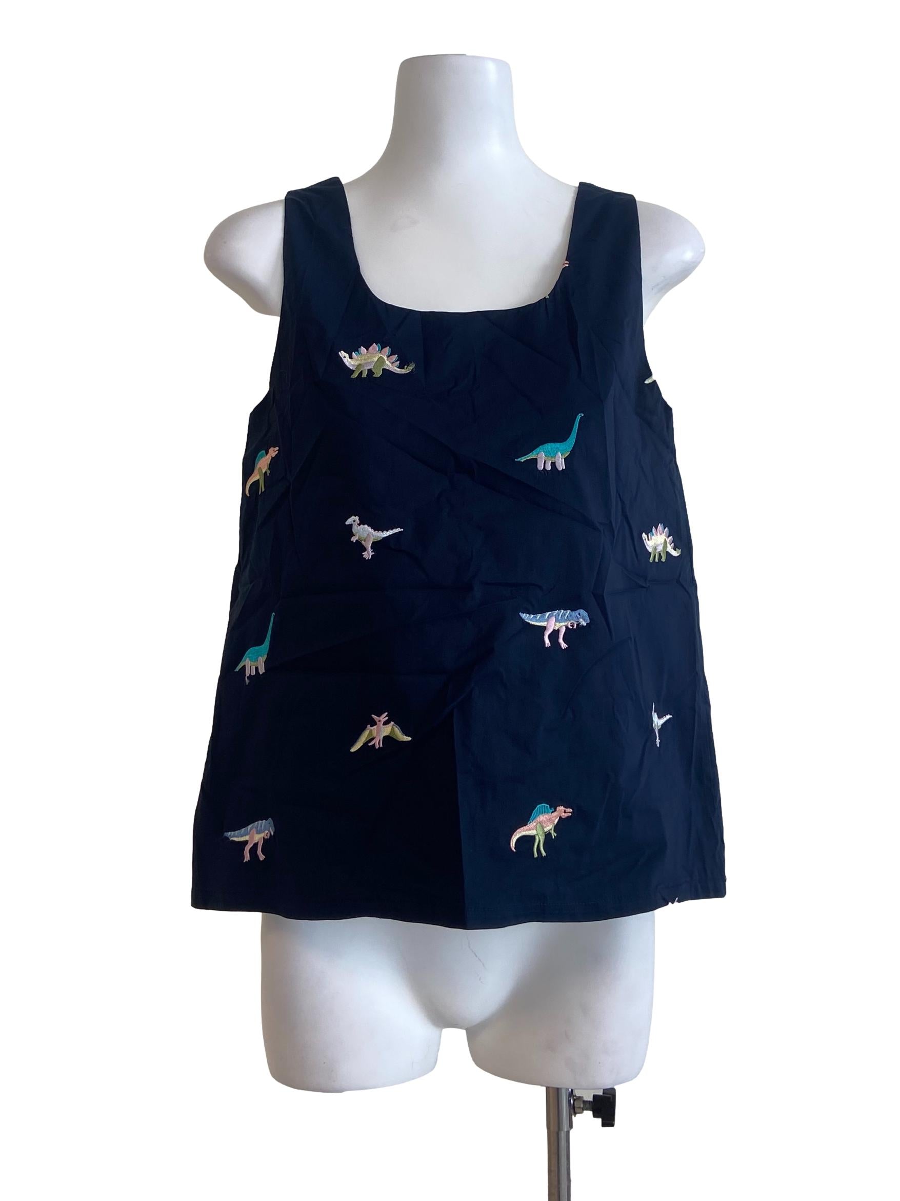 Denim Blue Sleeveless Top