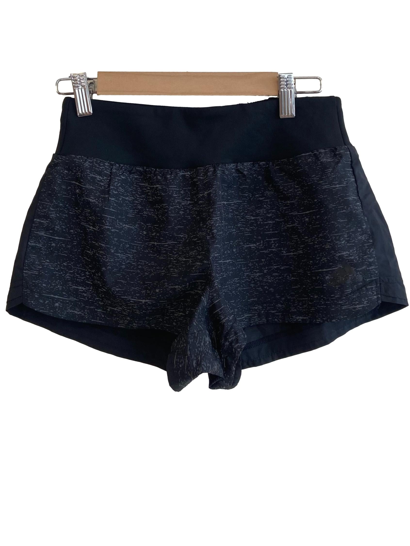 Black Marled Texture Supernova Glide Shorts