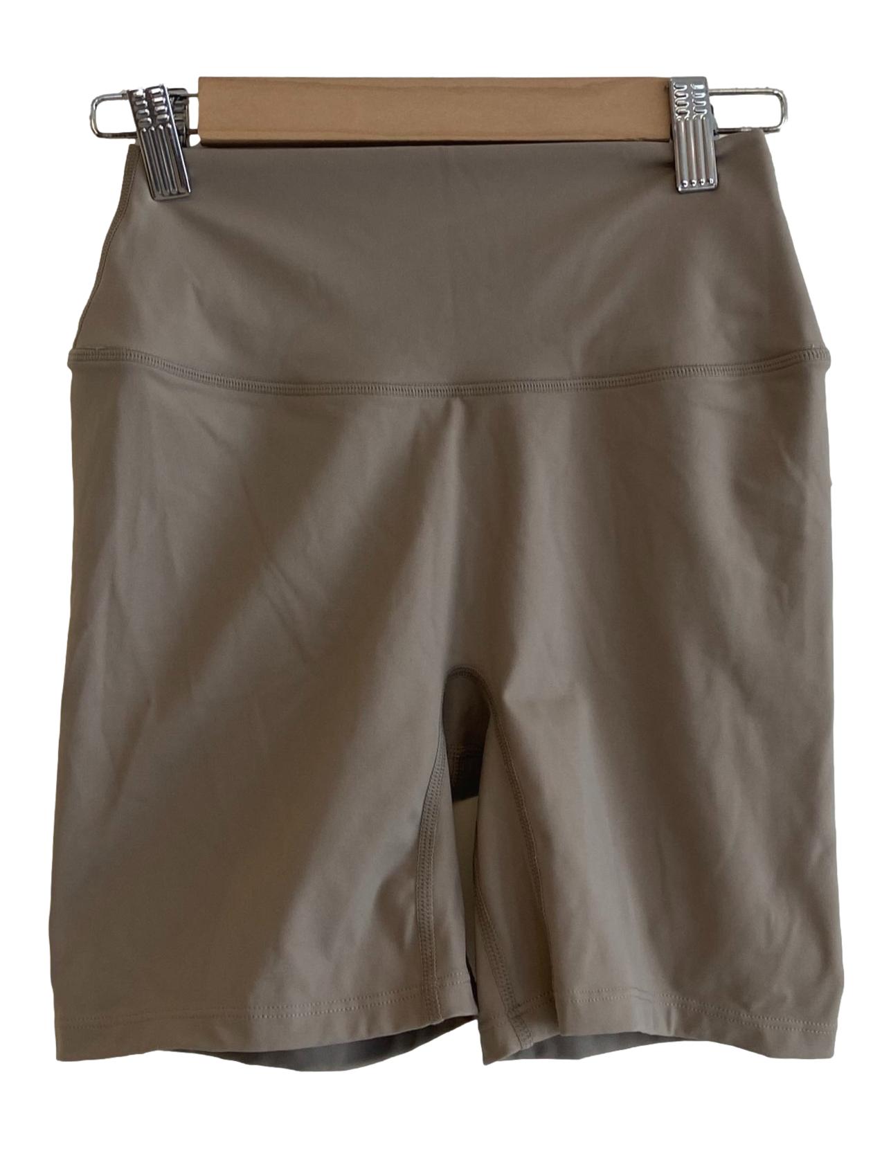 Khaki Beige Bike Shorts