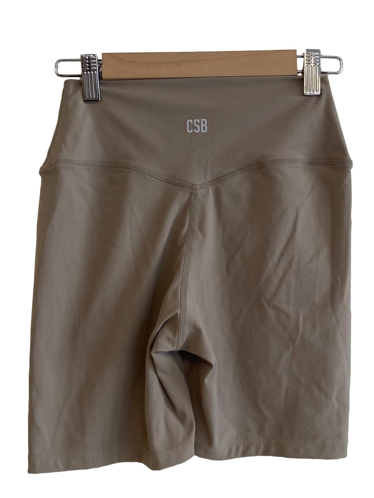 Khaki Beige Bike Shorts
