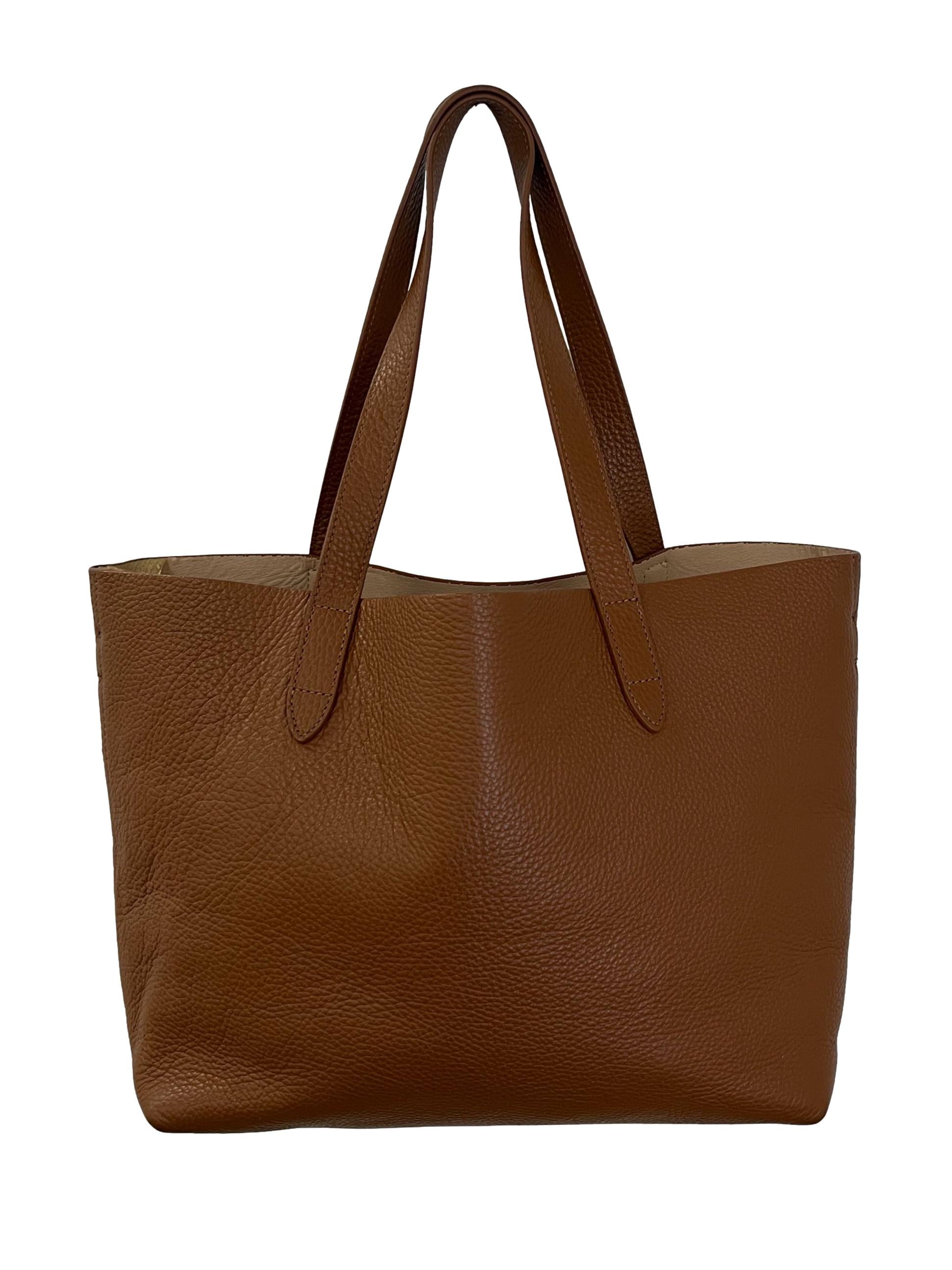 Classic Structured Tote Brown