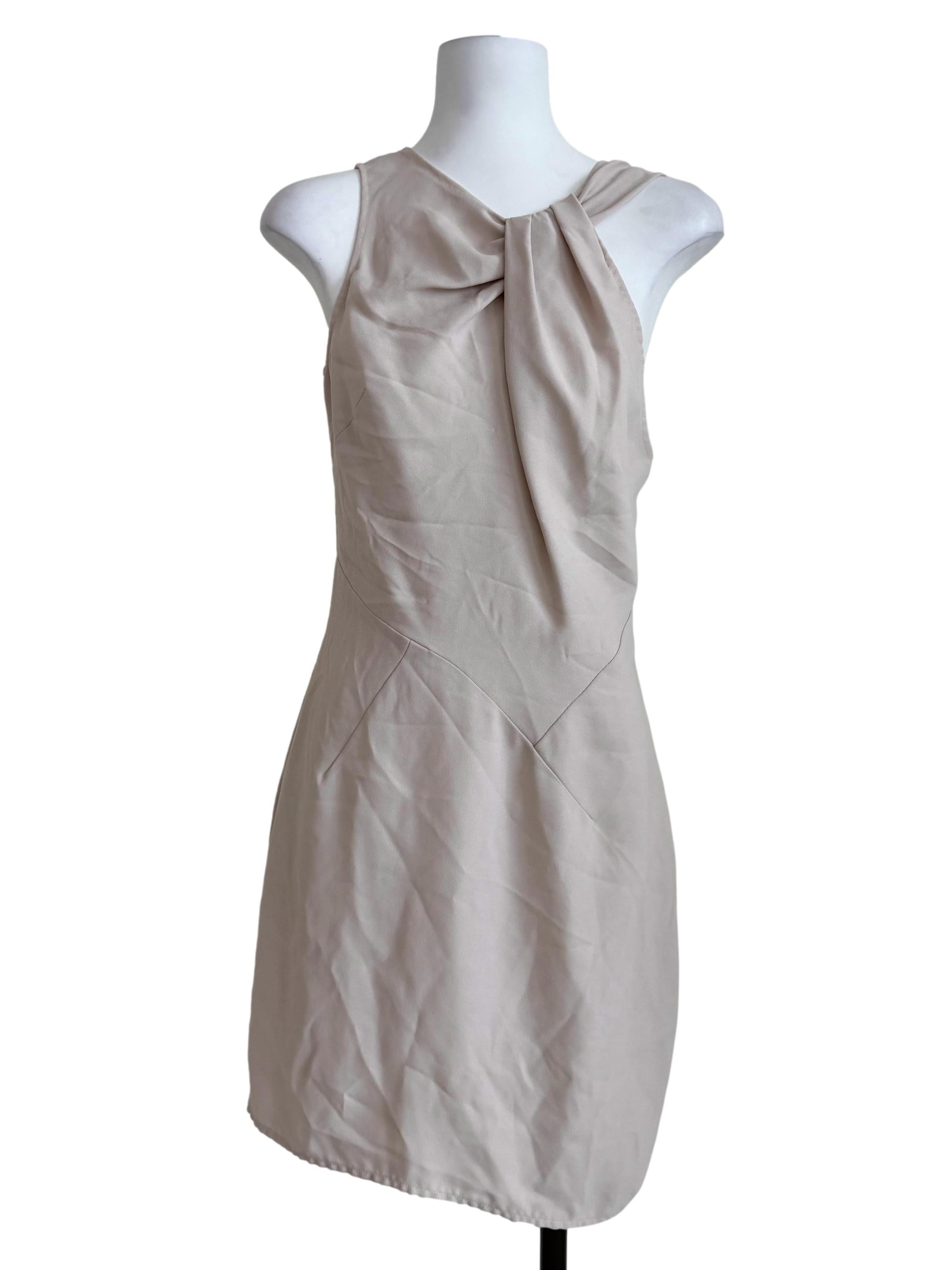 Parchment Beige Sheath Dress