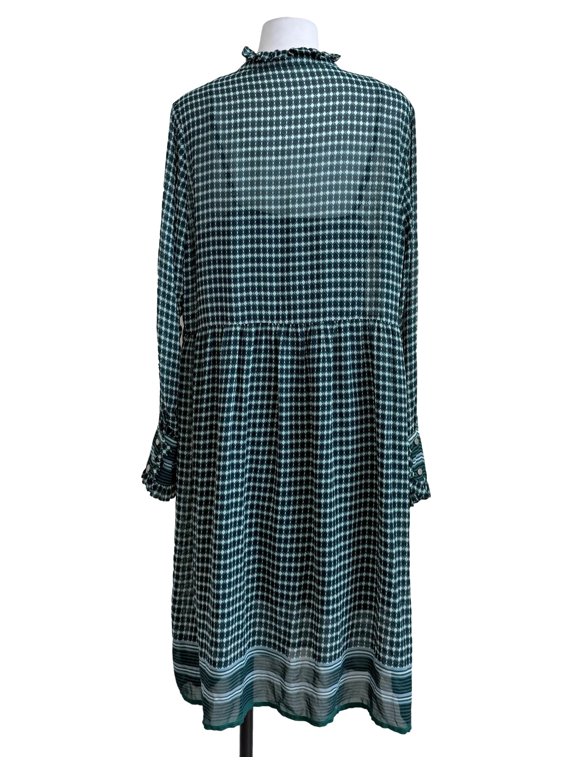 Emerald Green Long Sleeves Dress