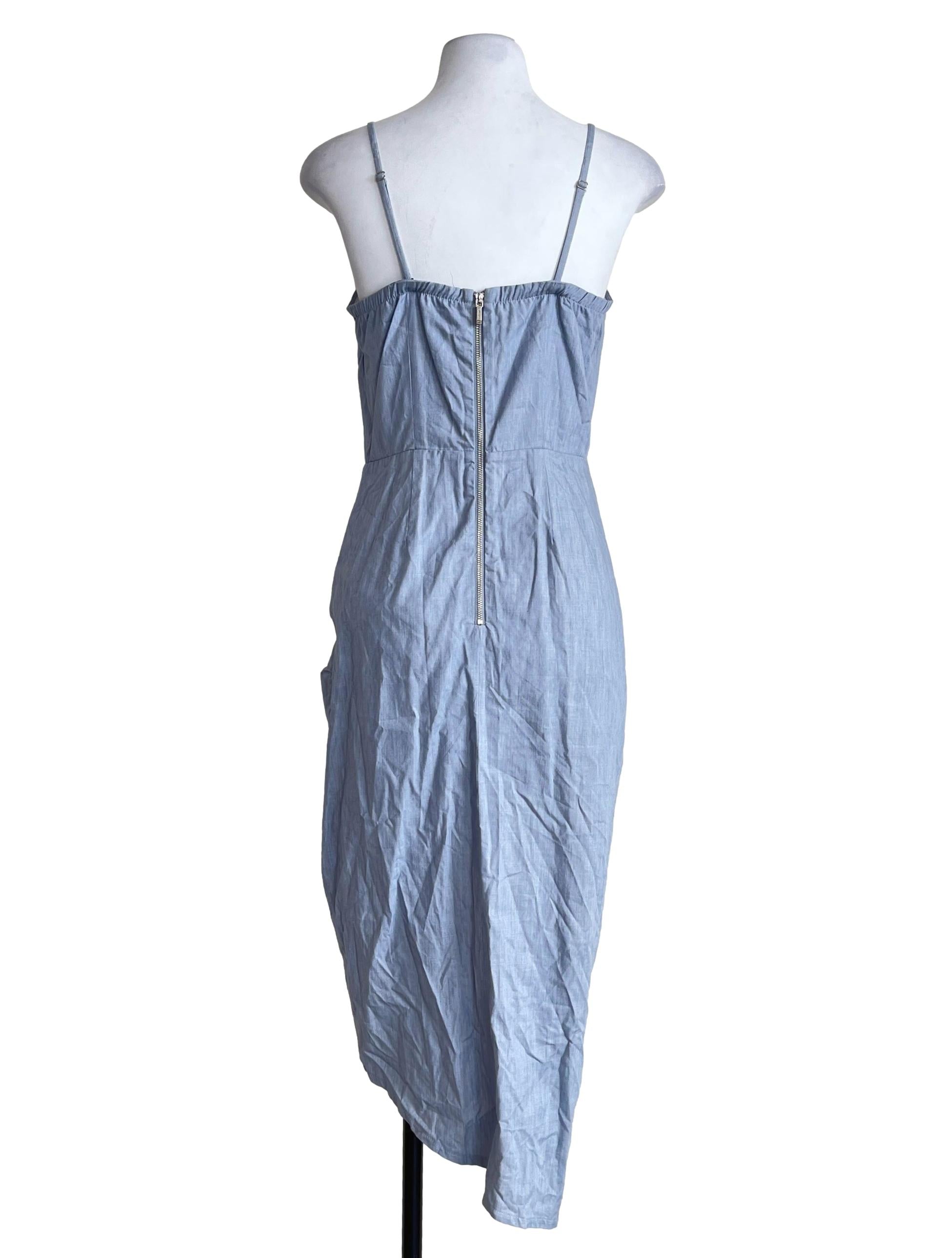 Baby Blue Spaghetti Strap Slip Dress