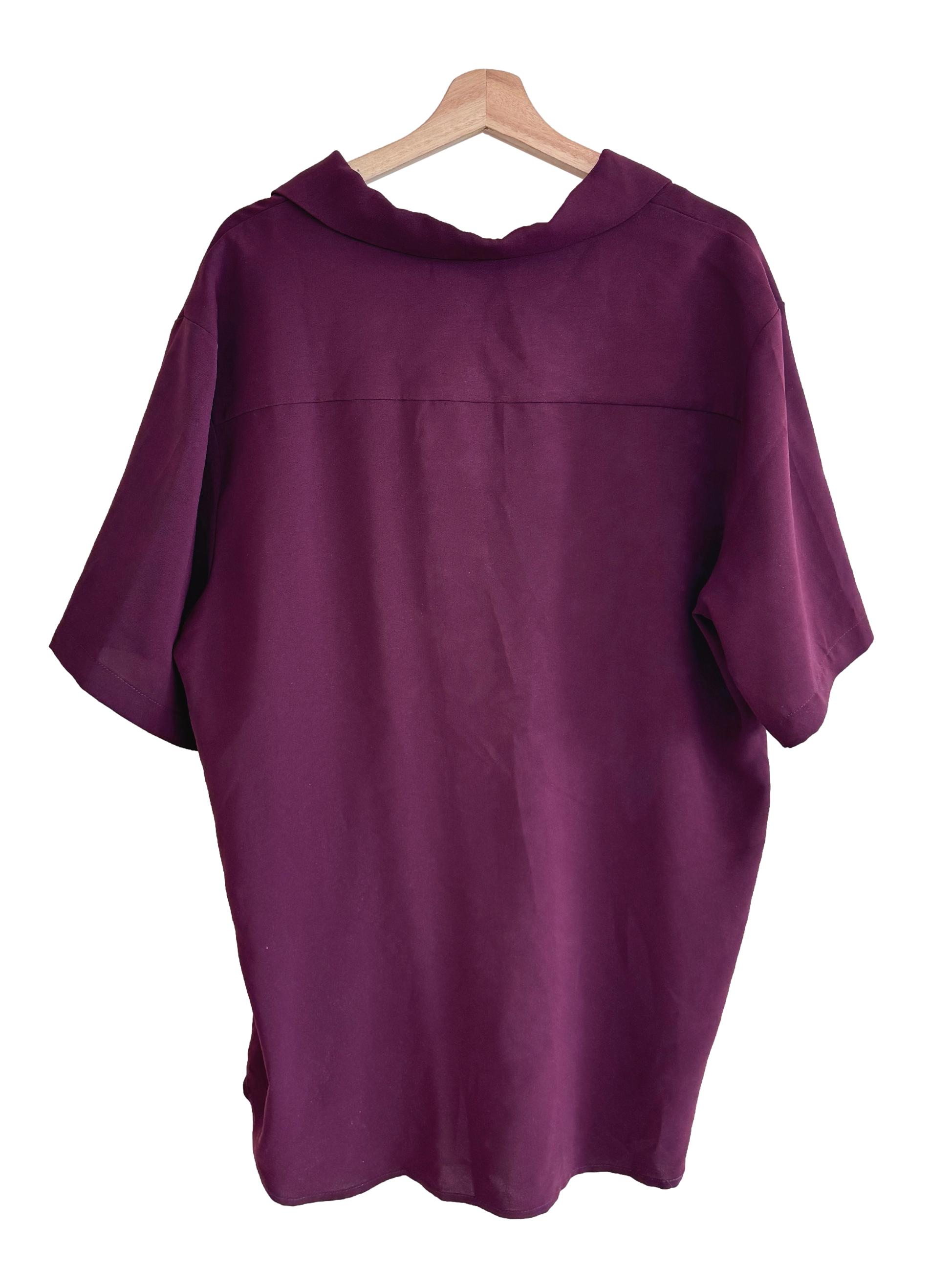 Maroon Buttoned Shirt
