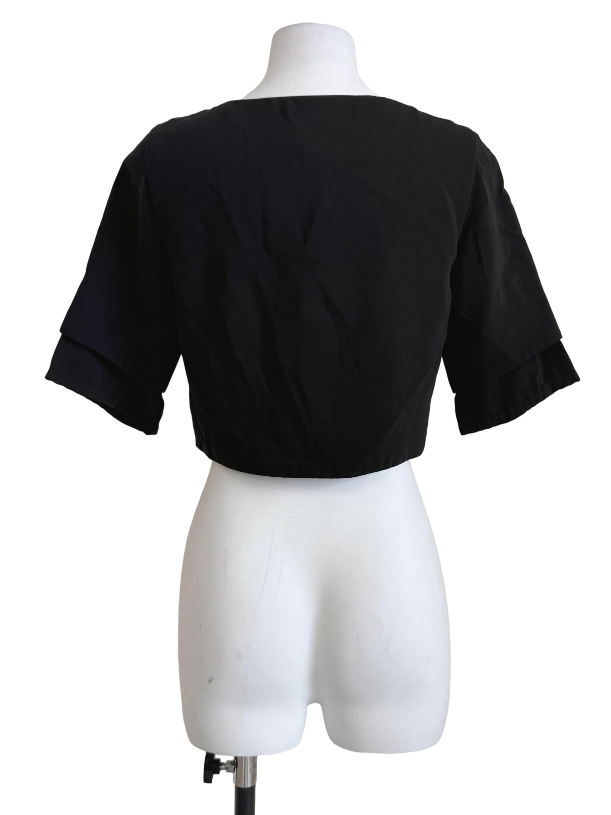 Black Buttoned Up Top
