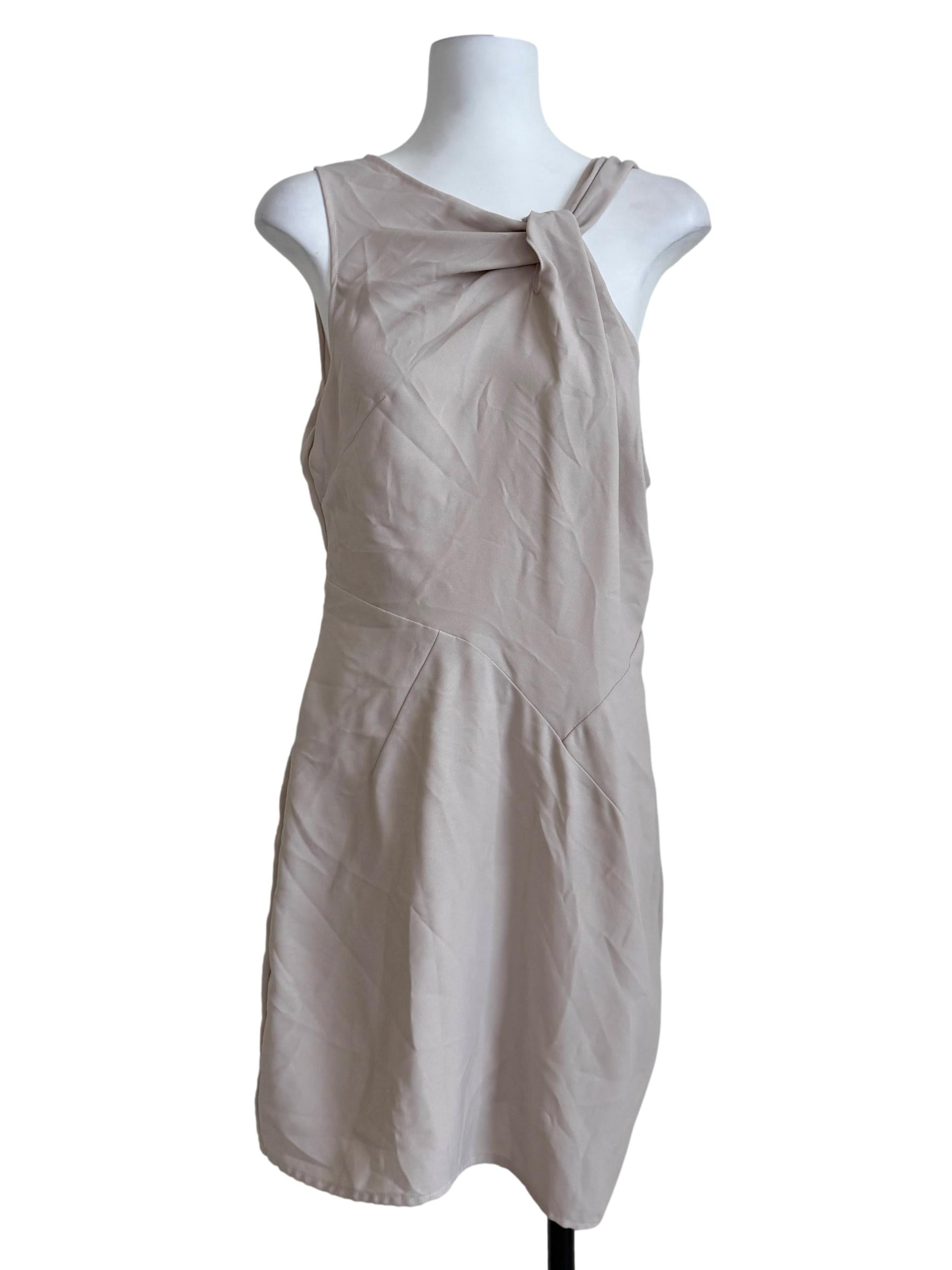Parchment Beige Sheath Dress