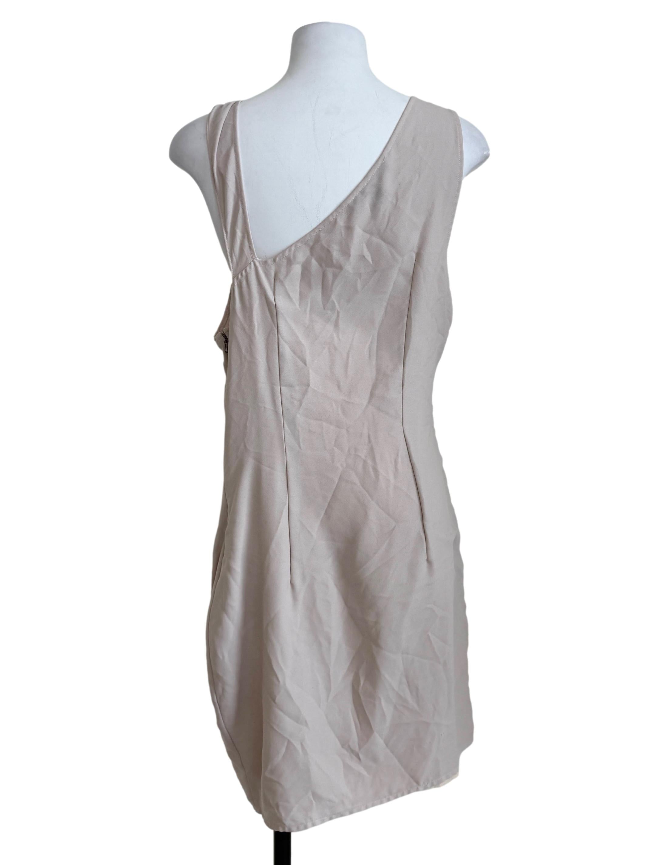 Parchment Beige Sheath Dress