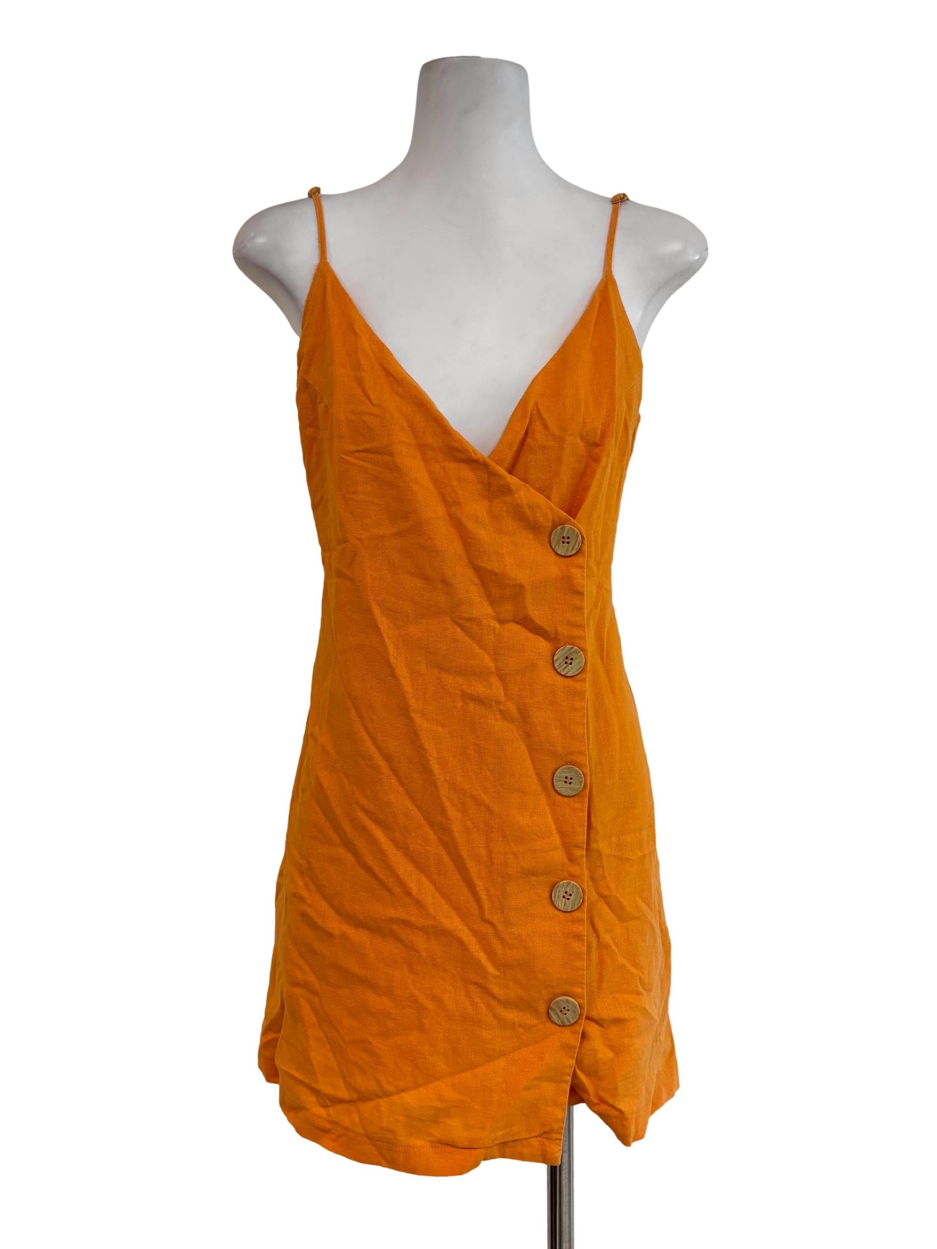 Carrot Spaghetti Strap Dress