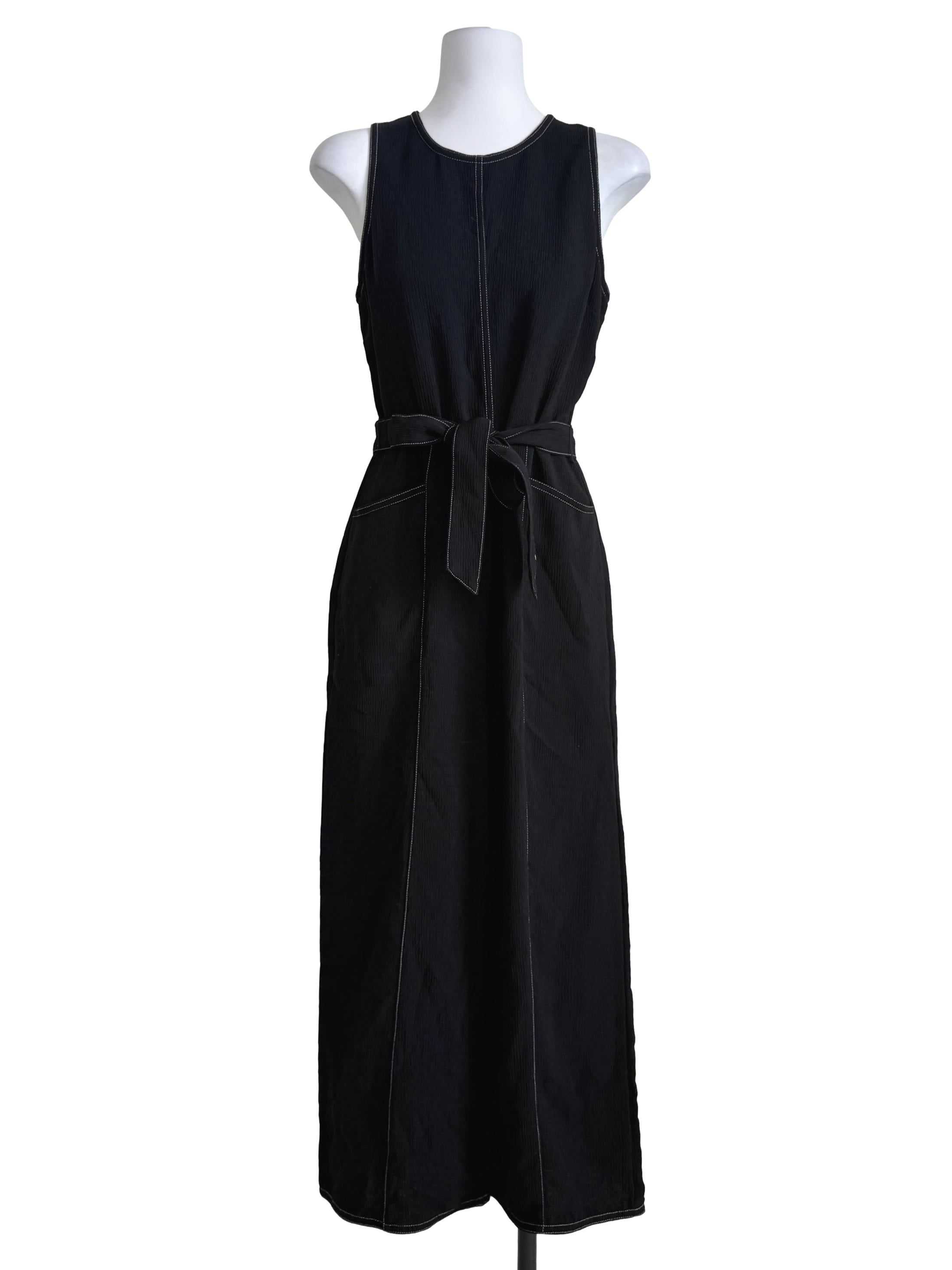 Black Round Neck Jumpsuit