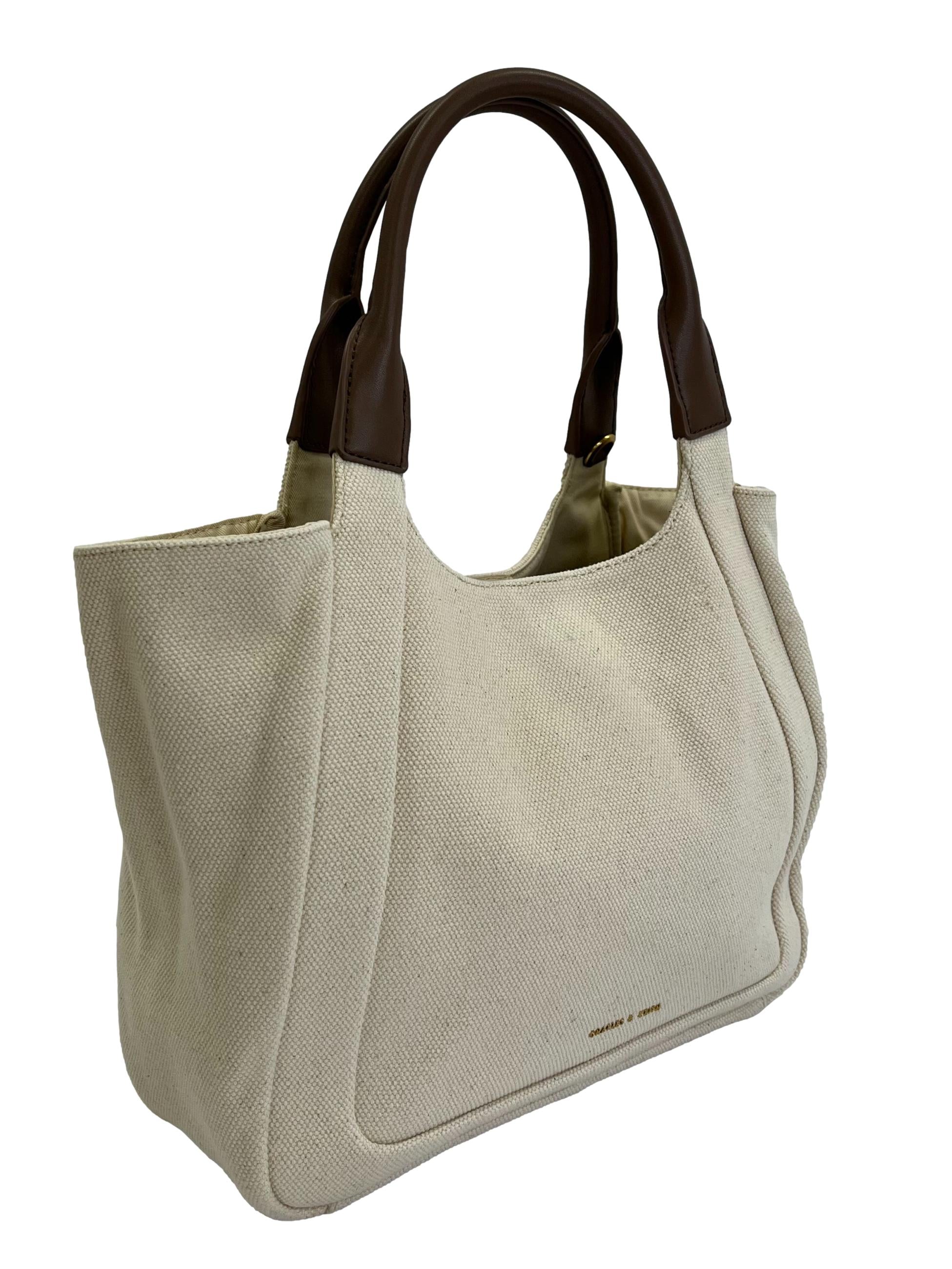 Nova Two-Tone Large Canvas Tote Bag