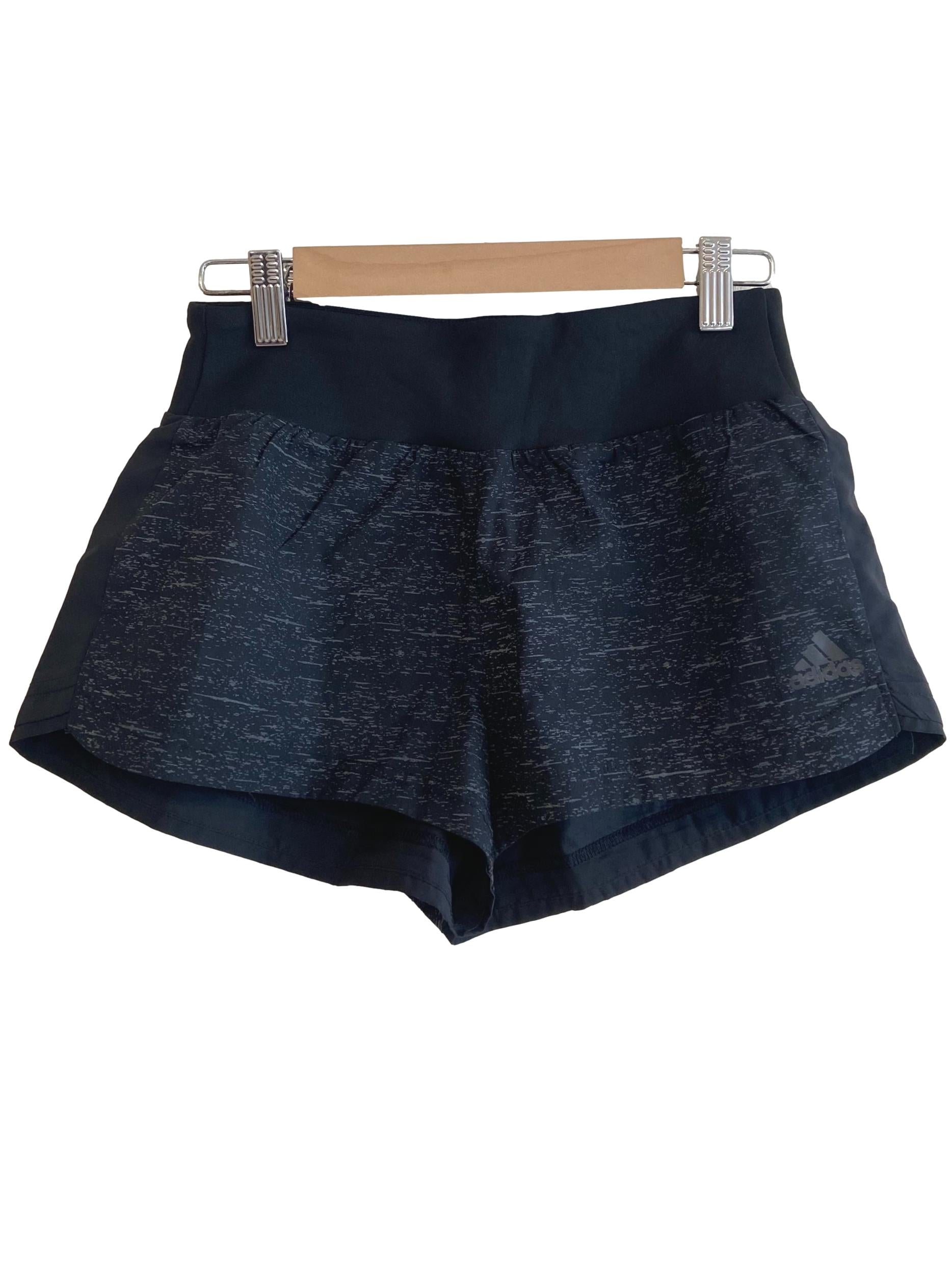 Black Marled Texture Supernova Glide Shorts