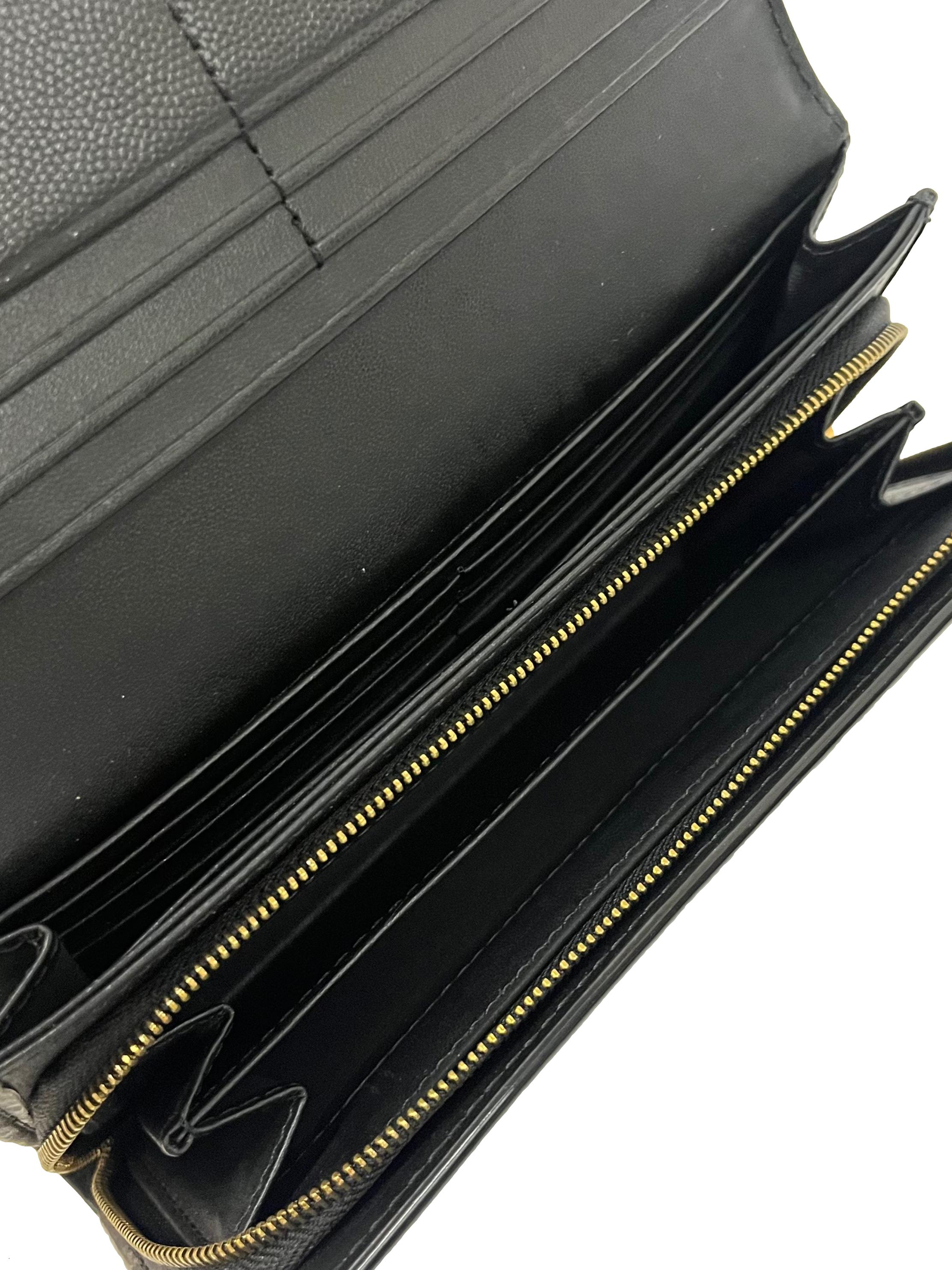 Black Tassel Detail Long Wallet