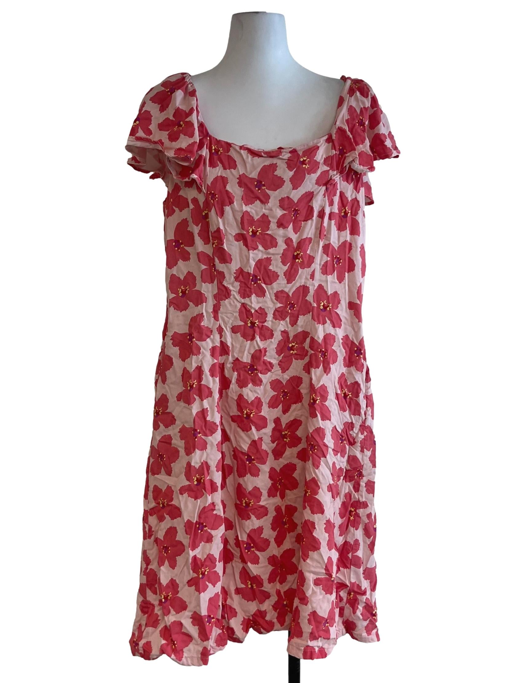 Blush Pink Floral Empire Dress