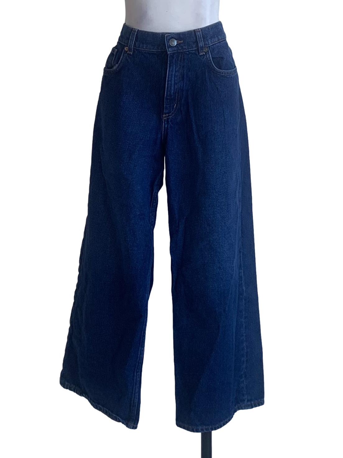 Denim Blue Wide Leg Jean