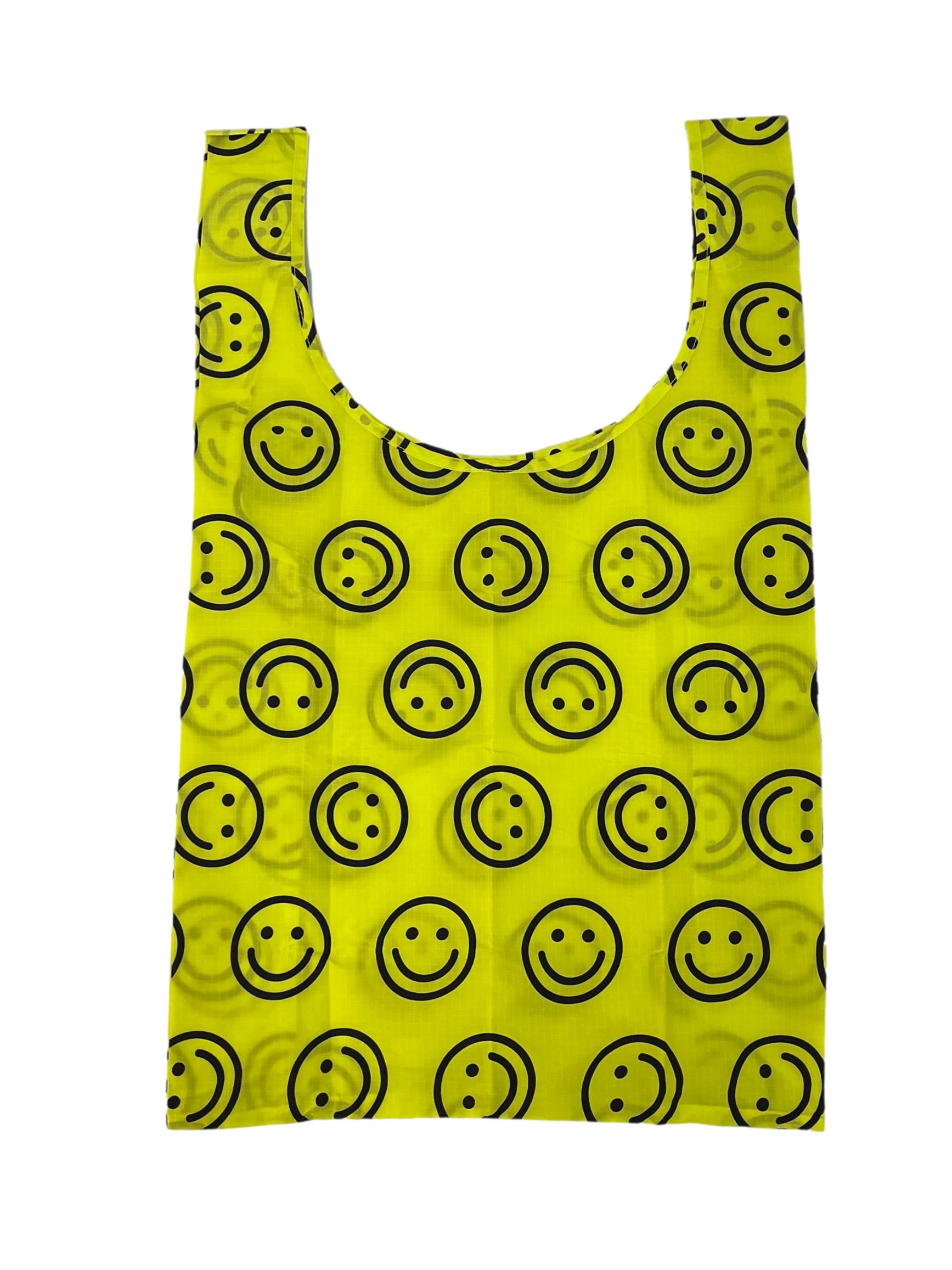 Yellow Smiley Face Standard Reusable Bag