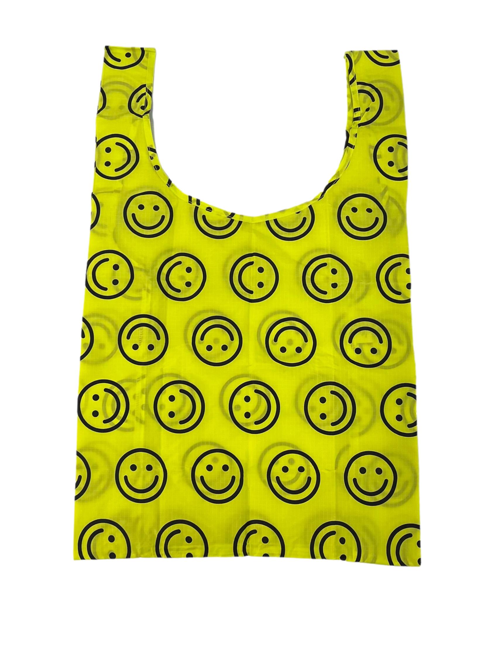 Yellow Smiley Face Standard Reusable Bag