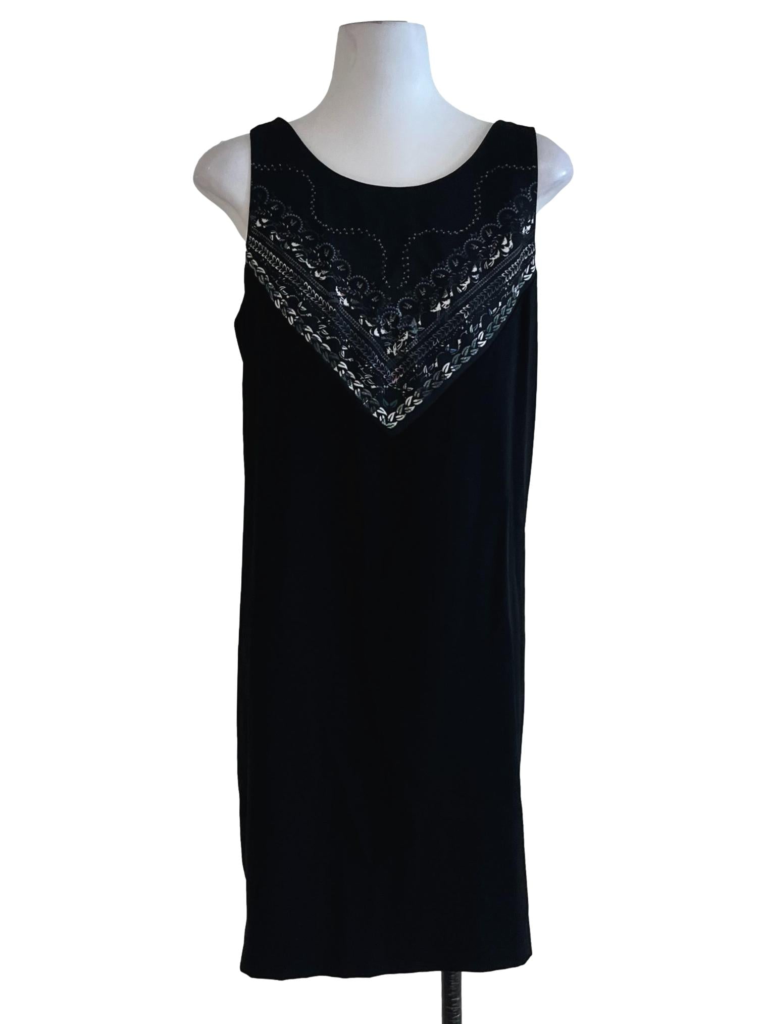 Black Floral Shift Dress