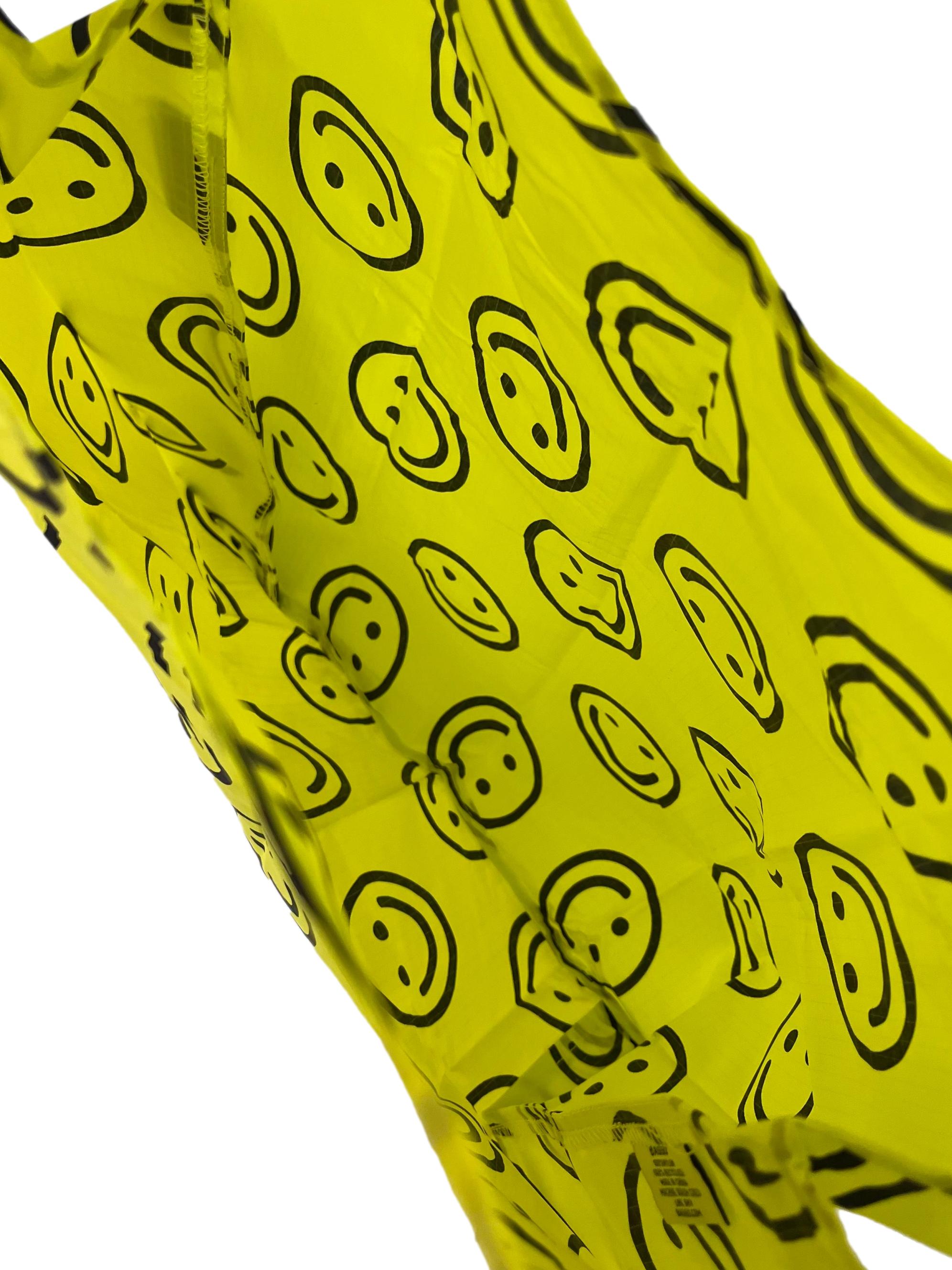 Yellow Smiley Face Standard Reusable Bag