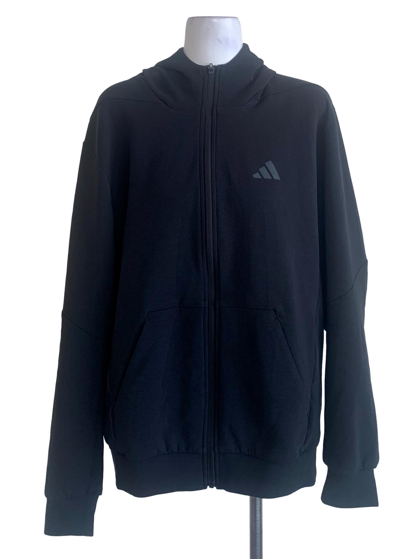 Black Zipped Hoodie