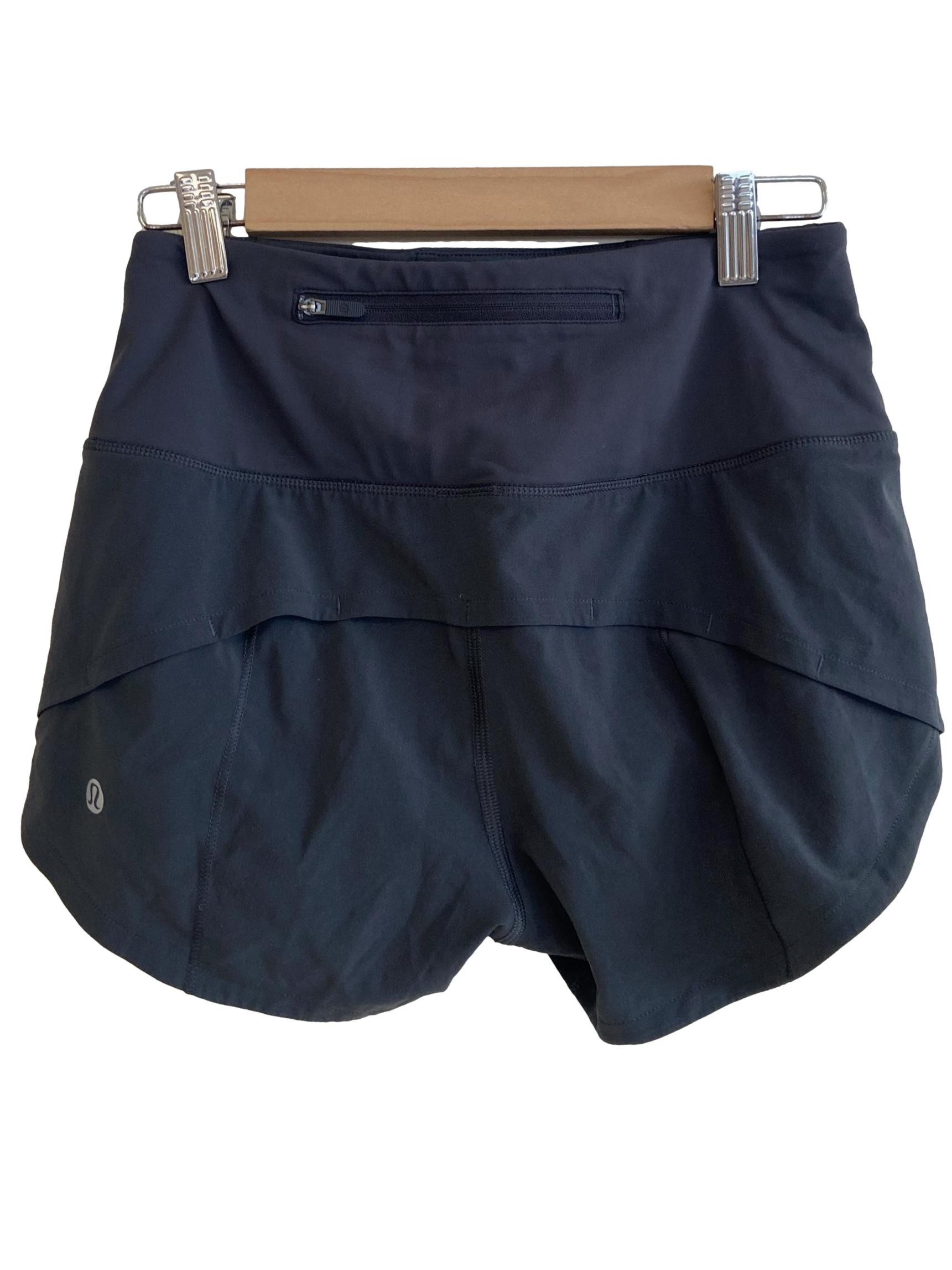 True Navy High-Rise Lined Shorts