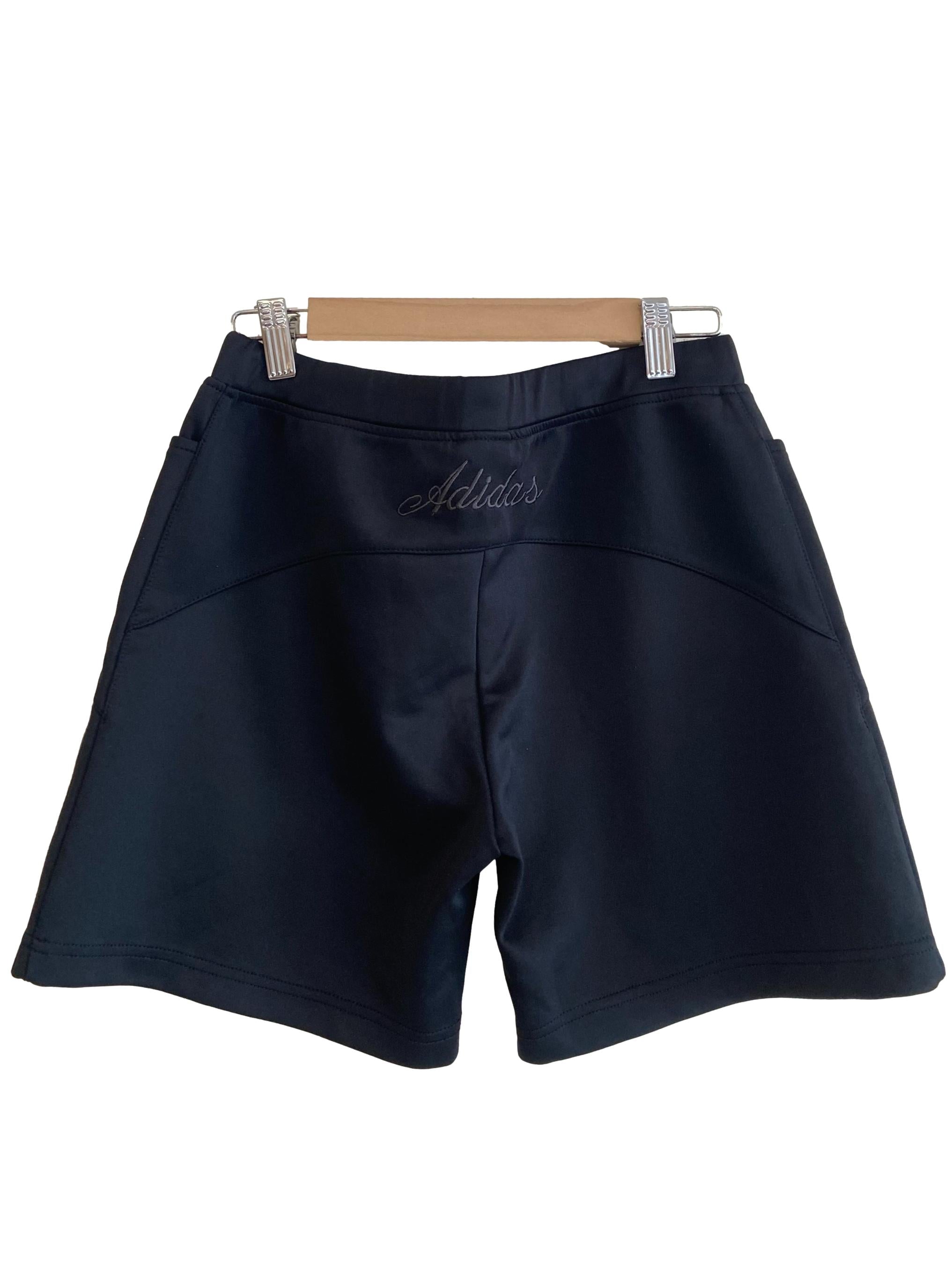 Black & Side Stripe Shorts