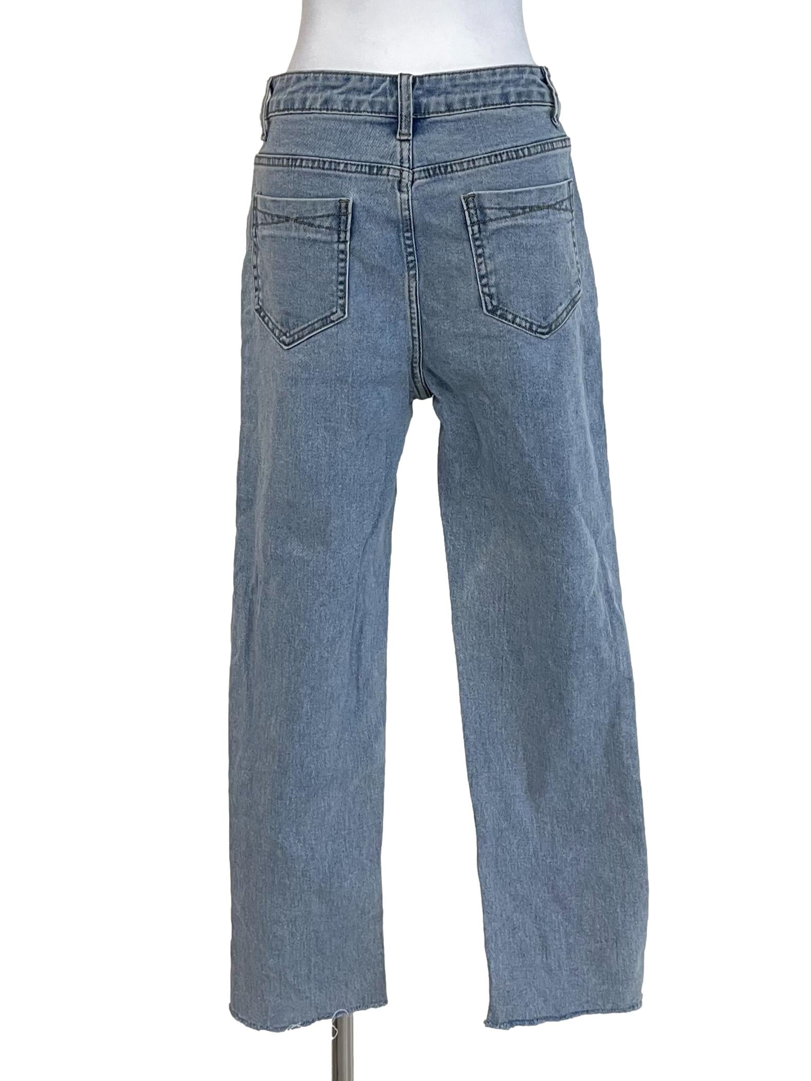 Light Blue Distressed Fit Jeans