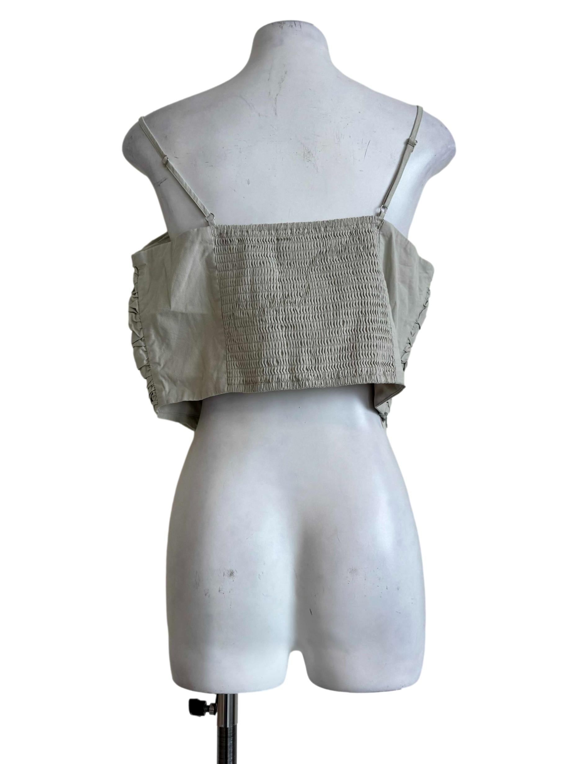 Sand Beige Crop Top