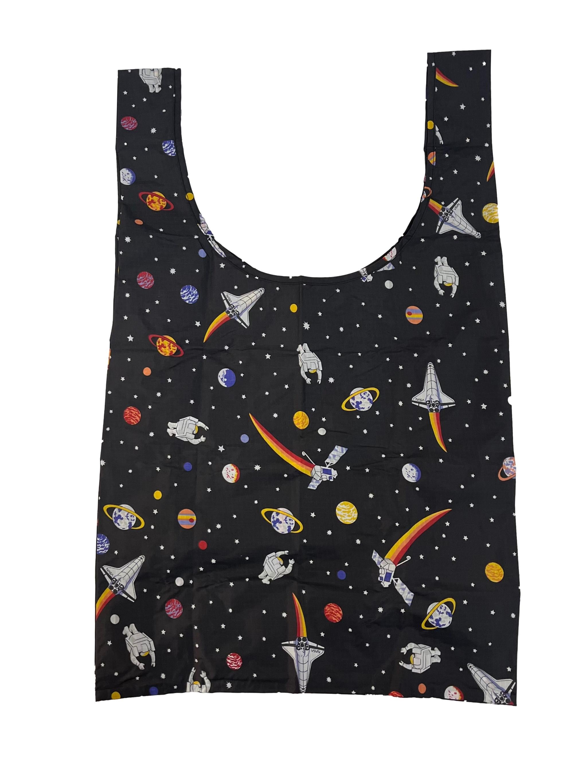 Black Nasa Space Travel Standard Reusable Bag