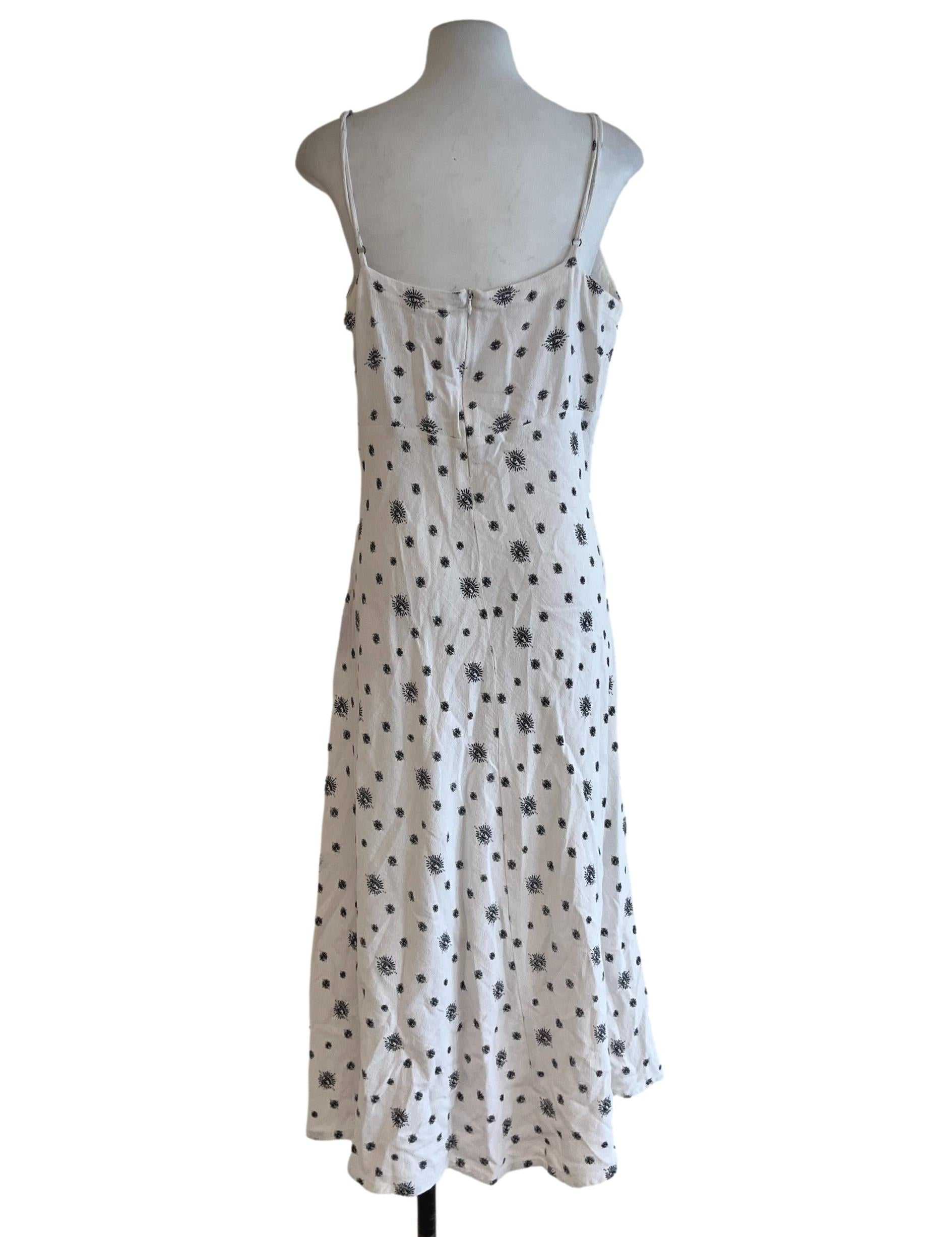 White V-Neckline Babydoll Dress