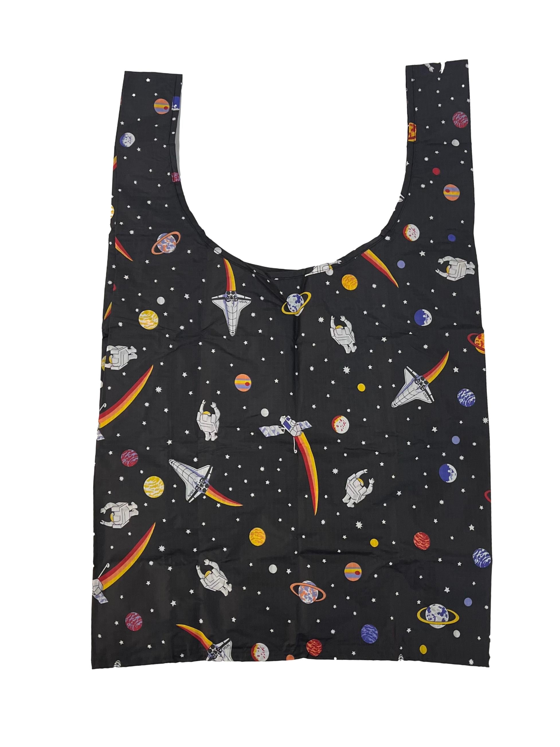 Black Nasa Space Travel Standard Reusable Bag