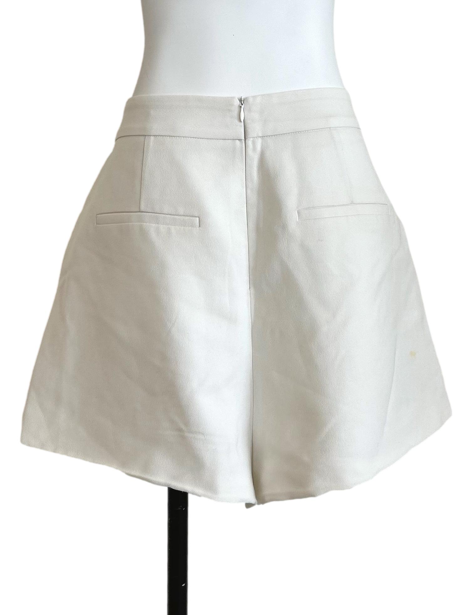 Off-White High-Waisted A-Line Shorts