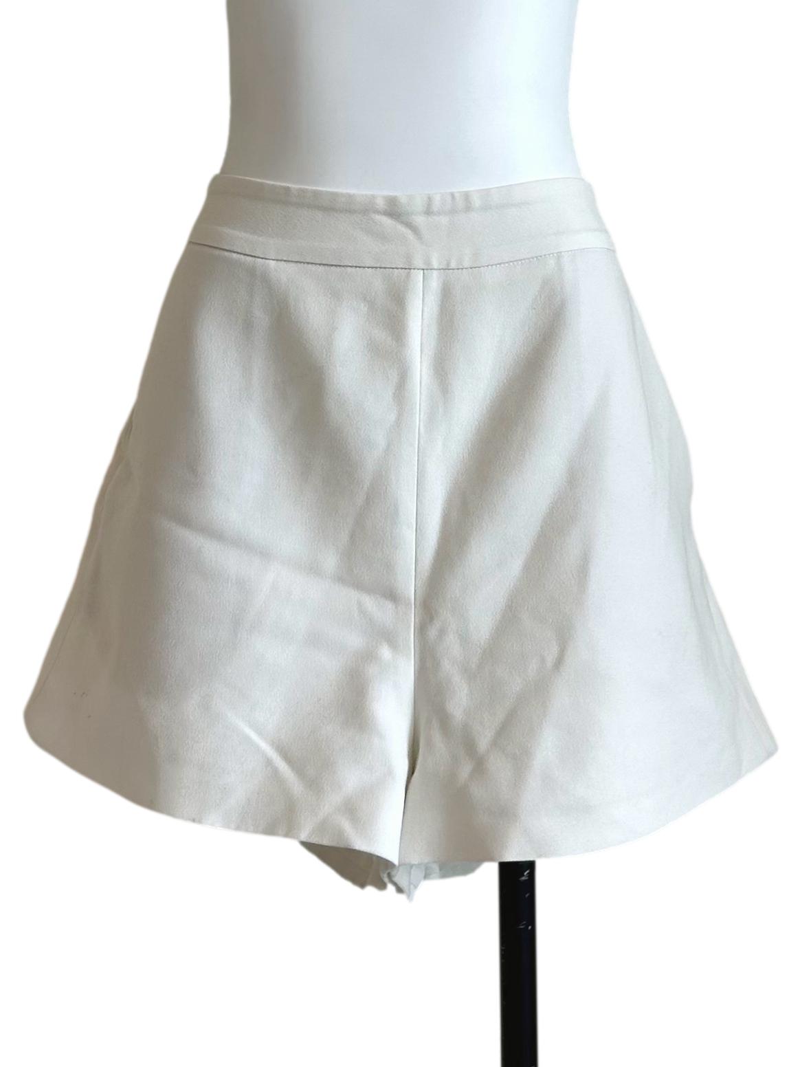 Off-White High-Waisted A-Line Shorts