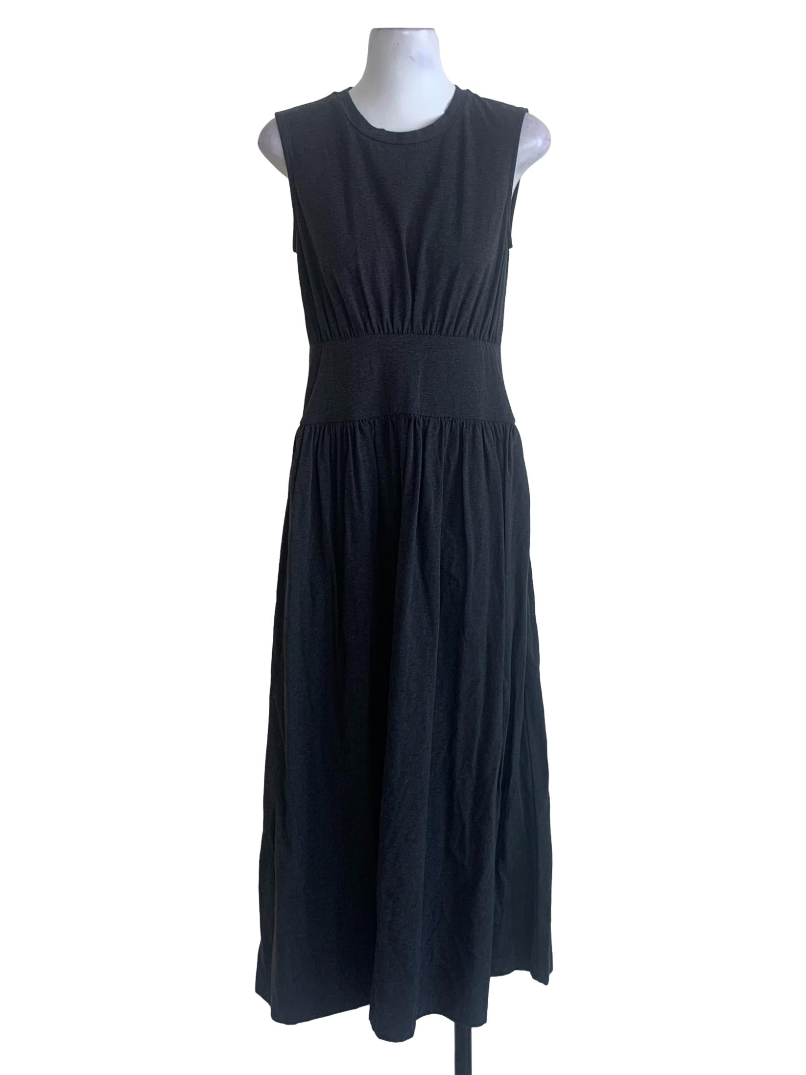 Shadow Grey Jewel Neck Dress