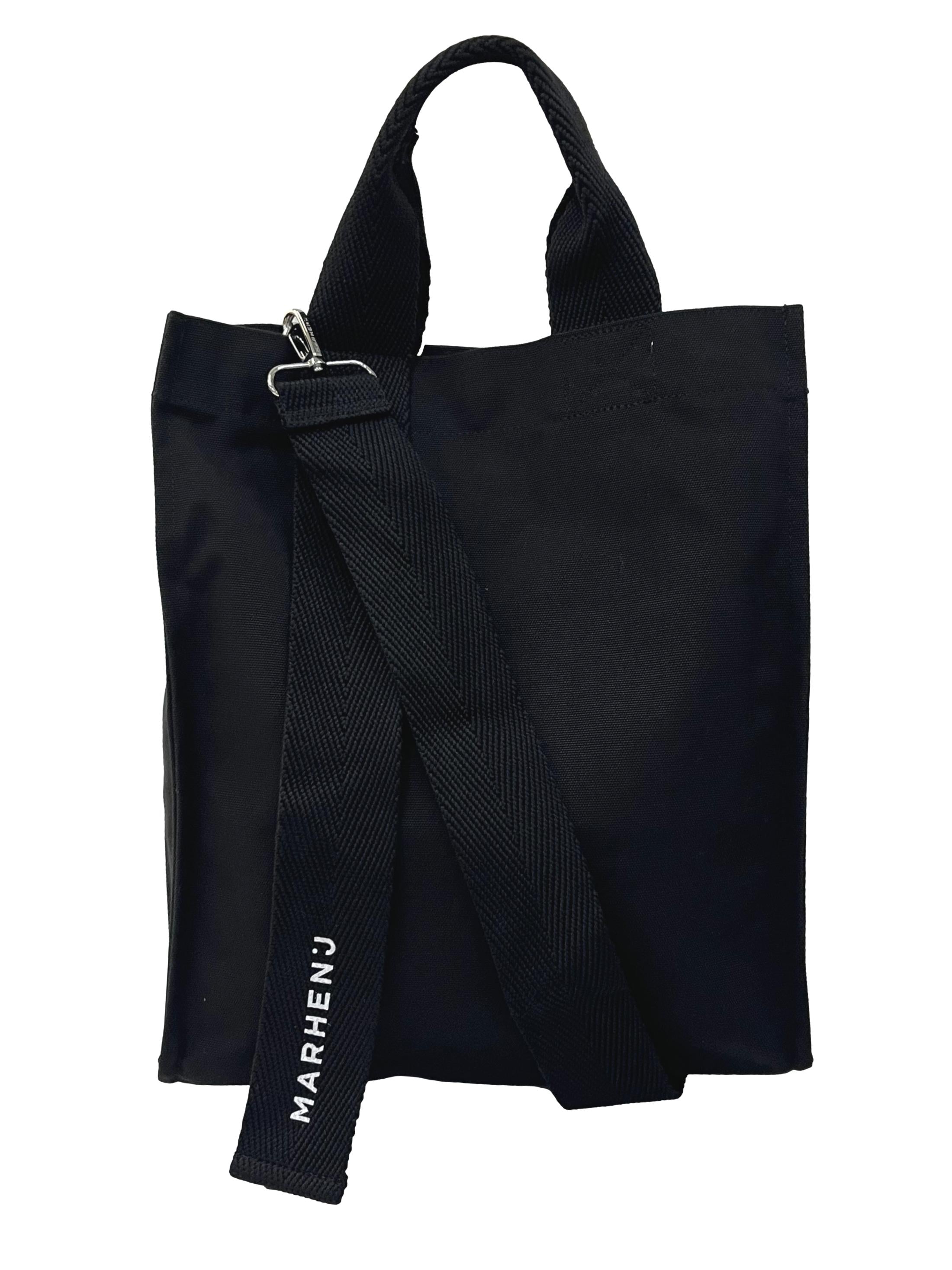 All Black Ricky Canvas Tote Bag CSN
