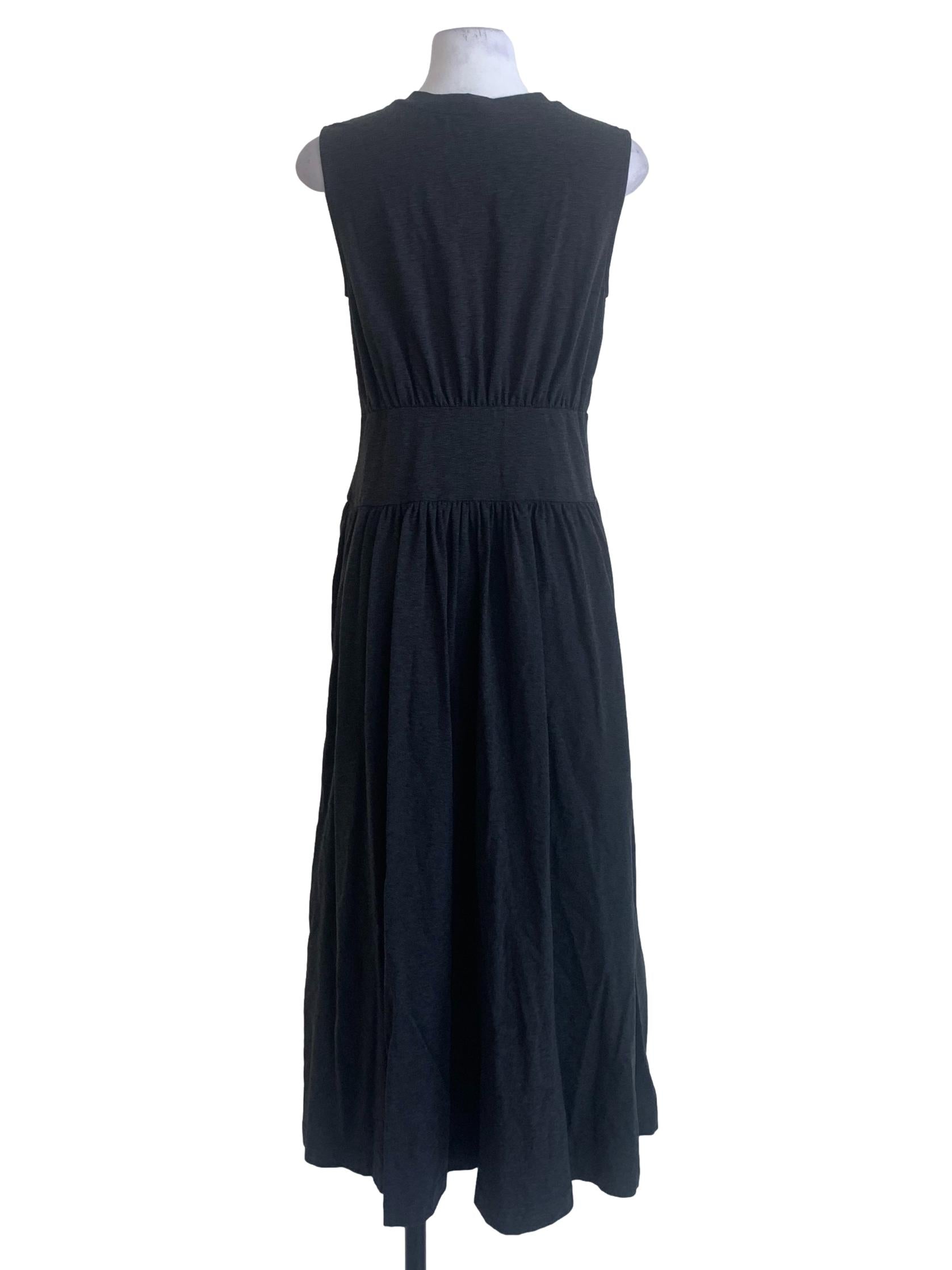 Shadow Grey Jewel Neck Dress