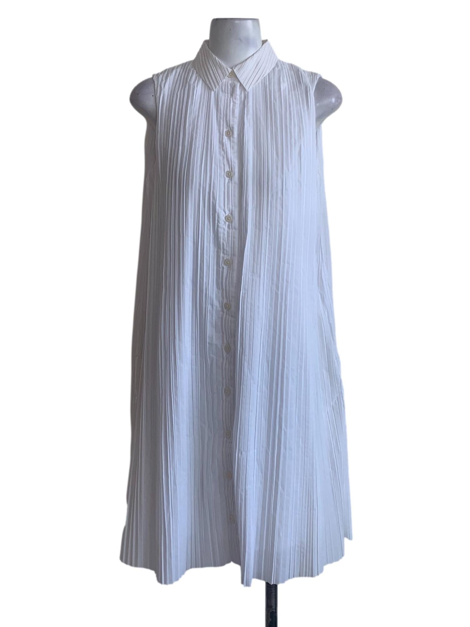 White Collared Tent Dress