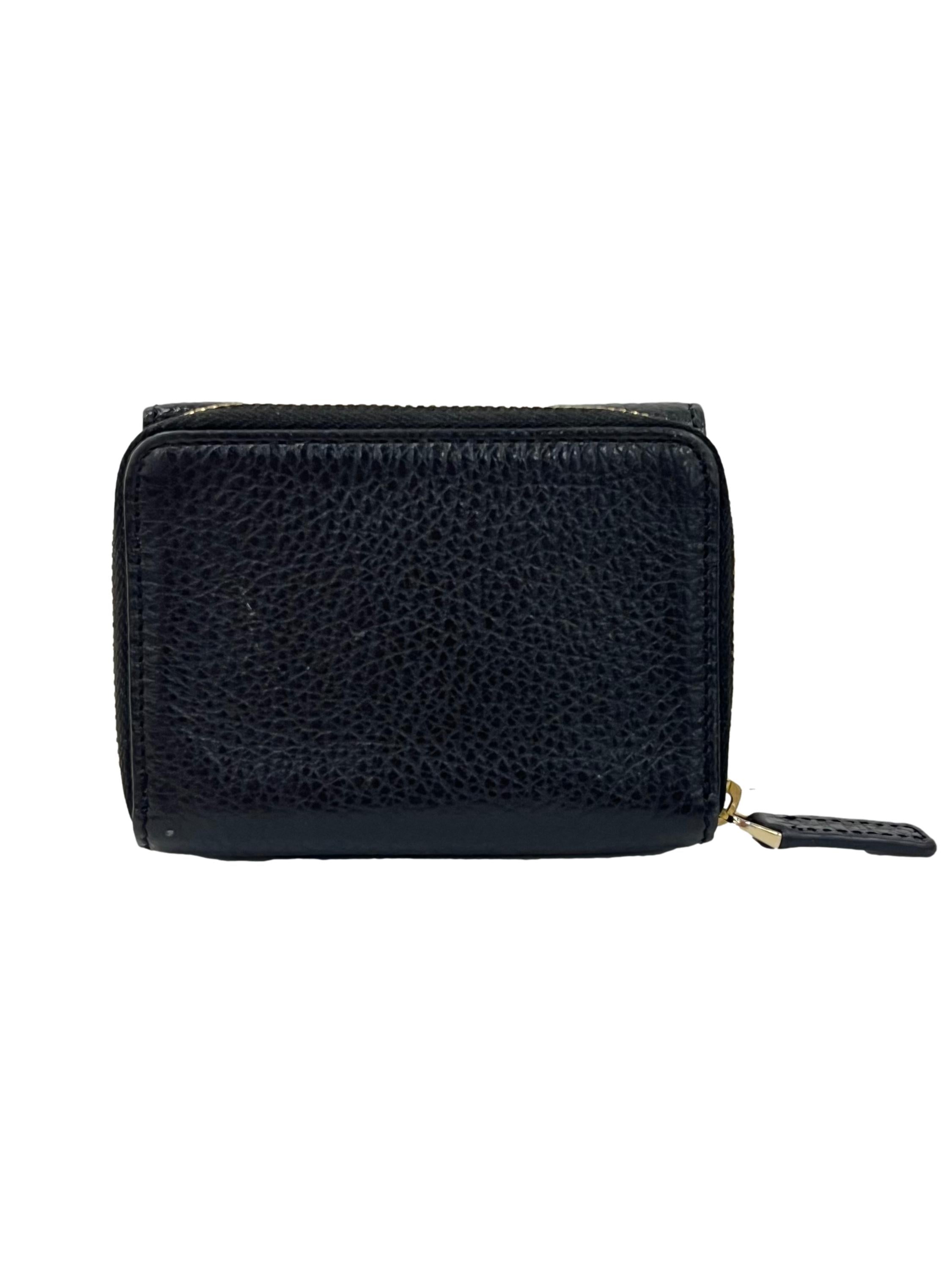 Black Pebbled Leather Wallet CSN