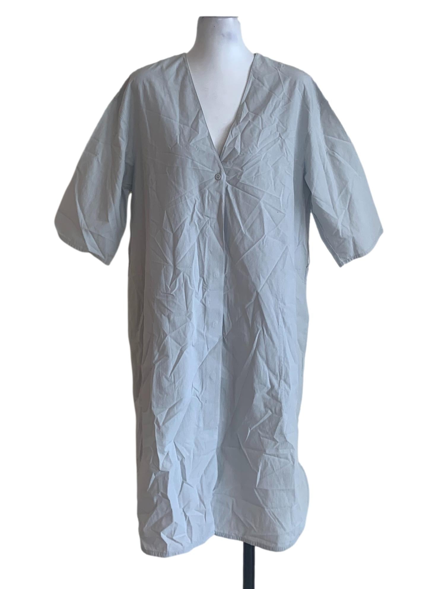Baby Blue V Neck Dress