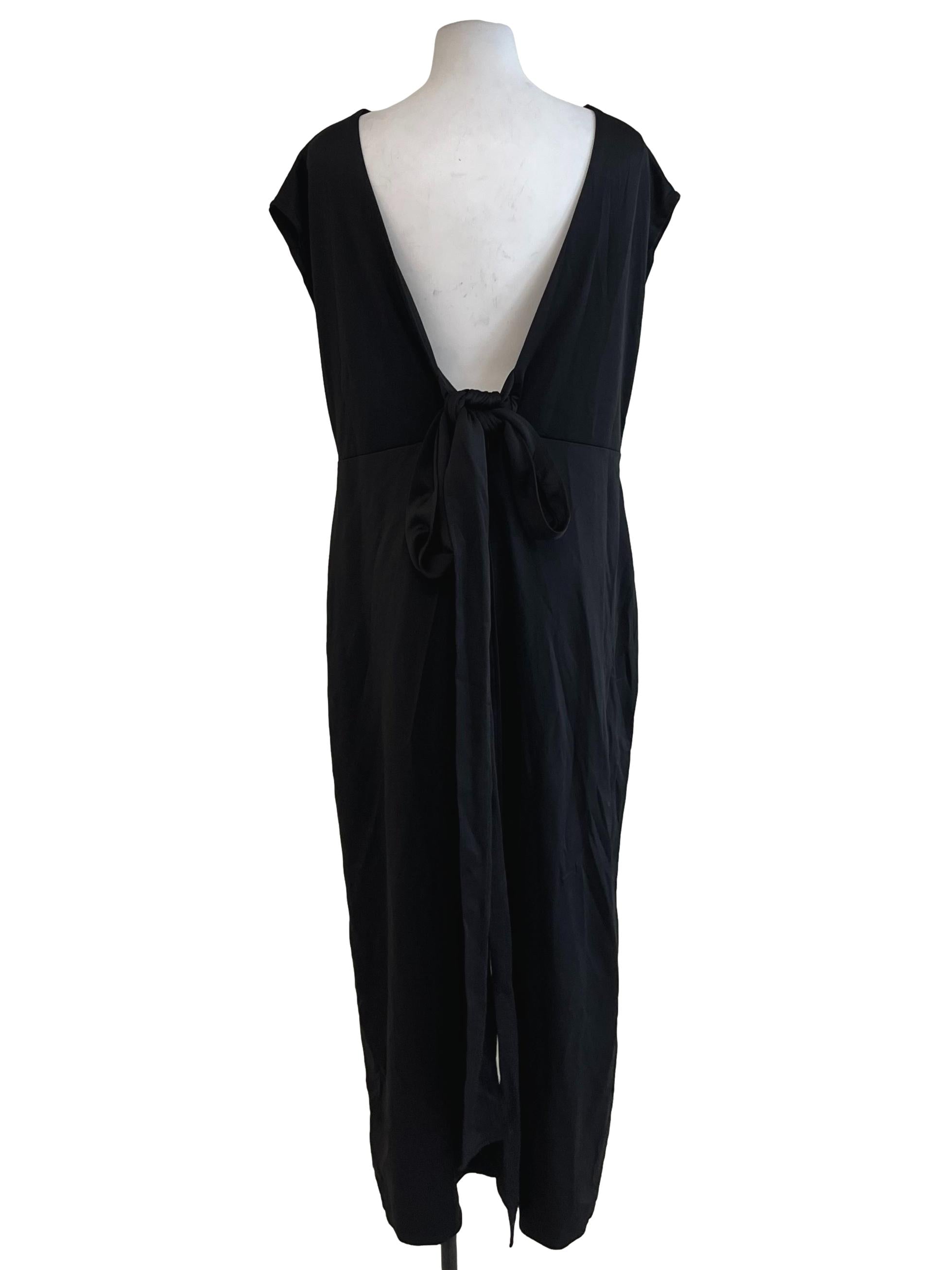Black Plain Jumpsuit