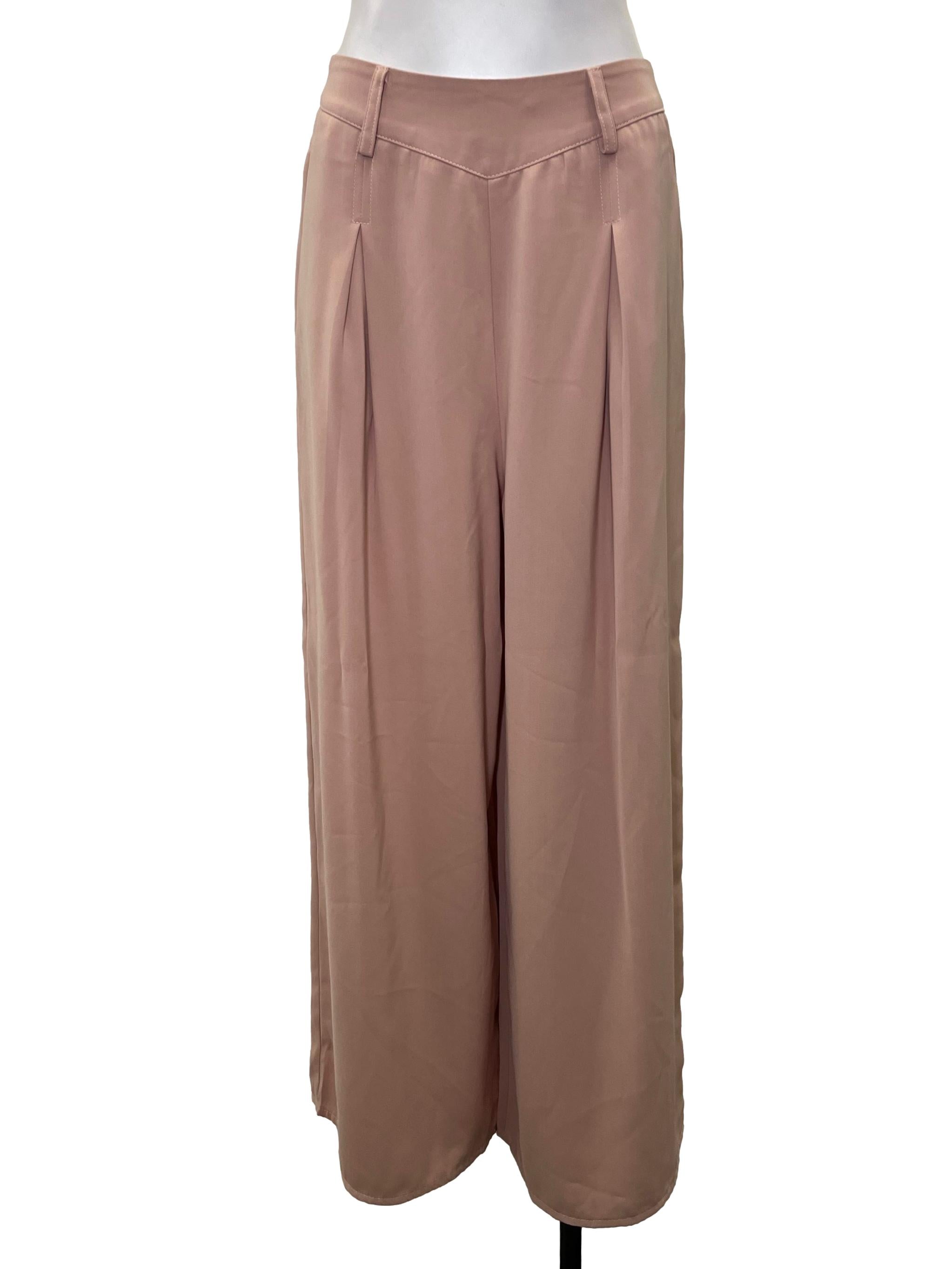 Muted Pink Middle Pleat Dress Pants