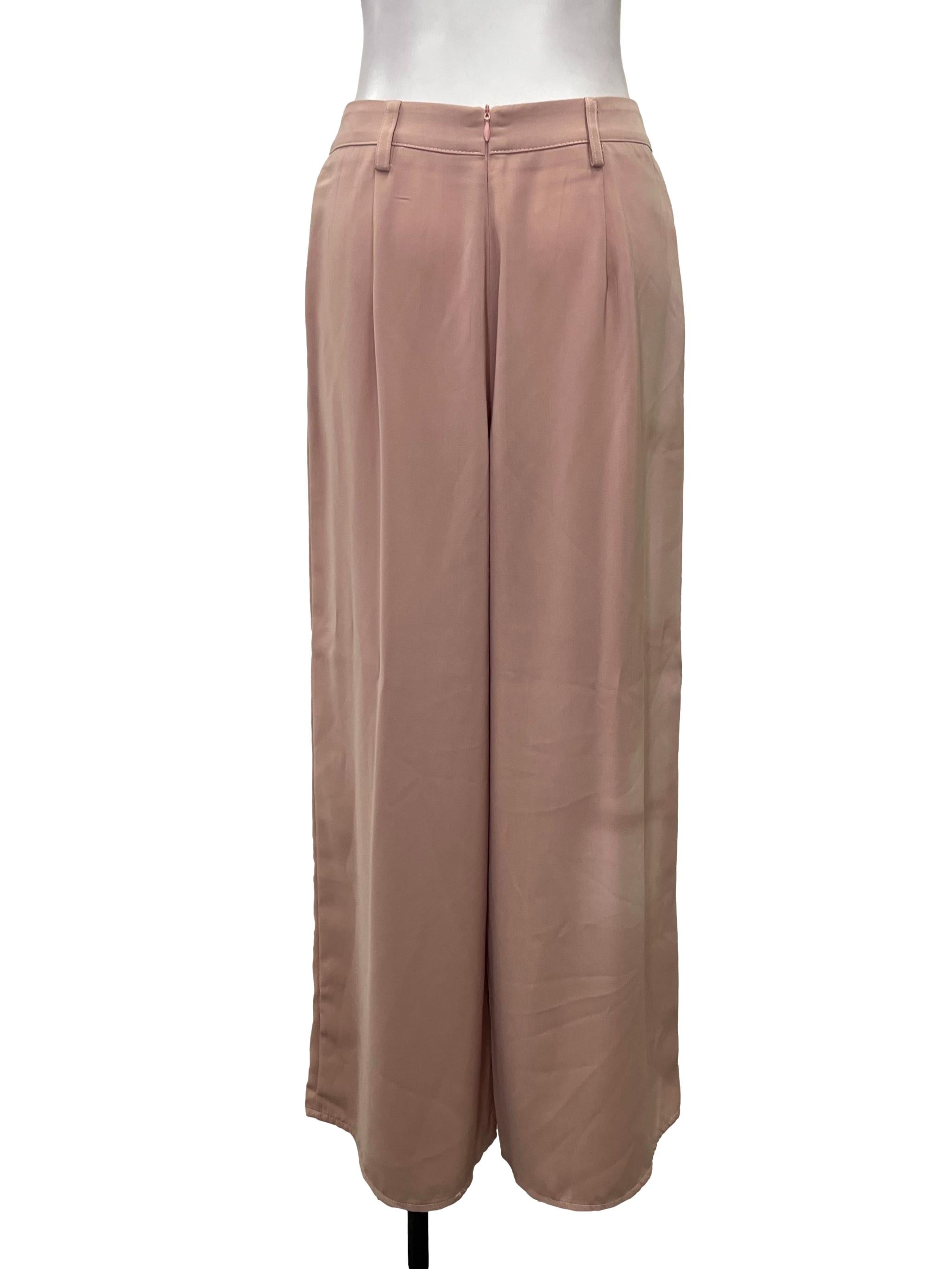 Muted Pink Middle Pleat Dress Pants